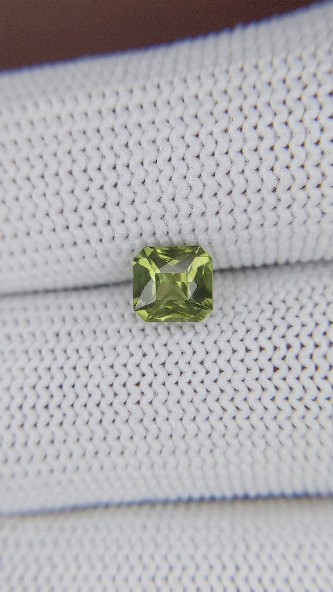 1.18 Ct. Yellowish Green Sapphire from Madagascar Size Video