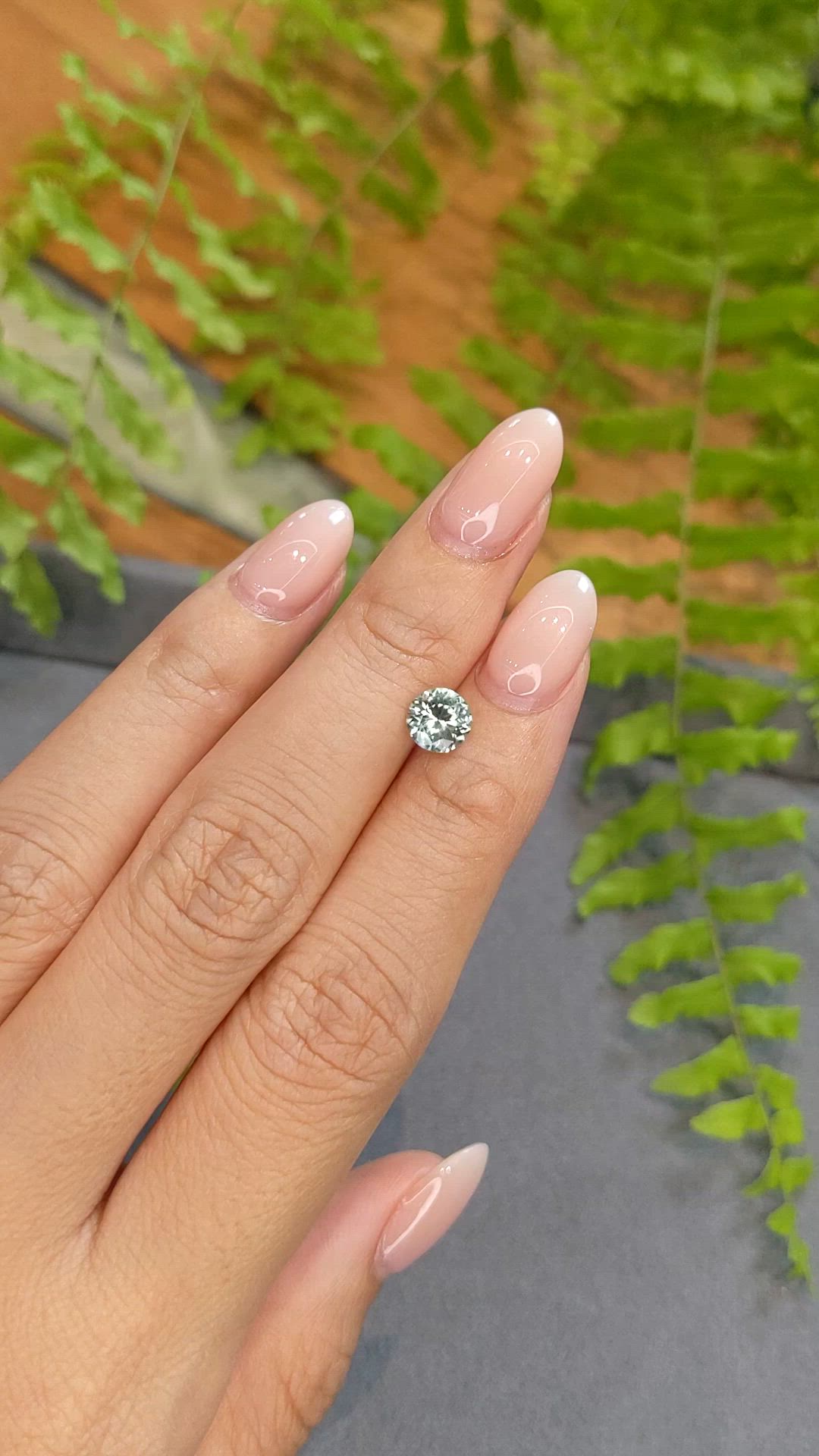 1.15 Ct. Green Sapphire from Montana Size Video