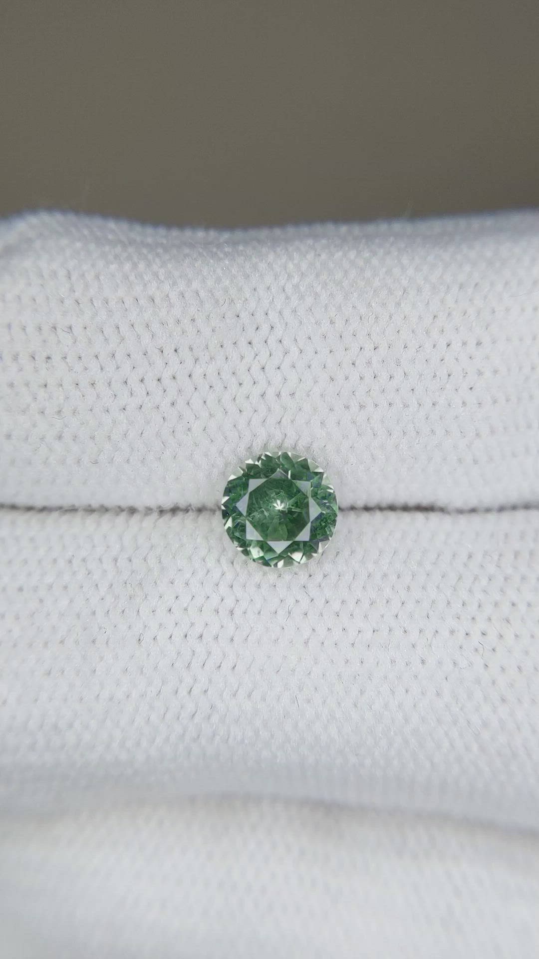 1.15 Ct. Green Sapphire from Montana Size Video
