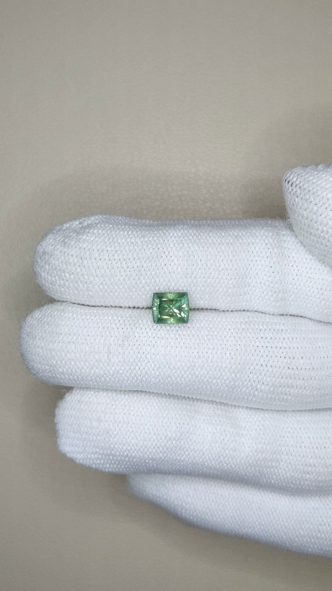 1.64 Ct. Bluish Green Sapphire from Montana Size Video
