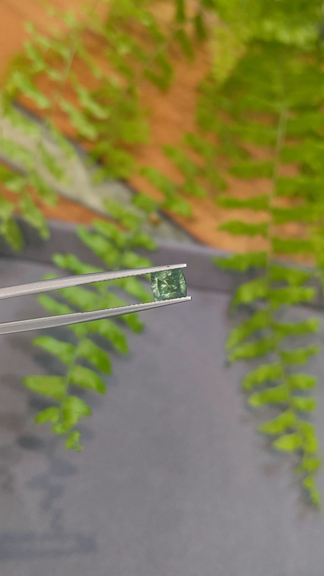 1.64 Ct. Bluish Green Sapphire from Montana Size Video