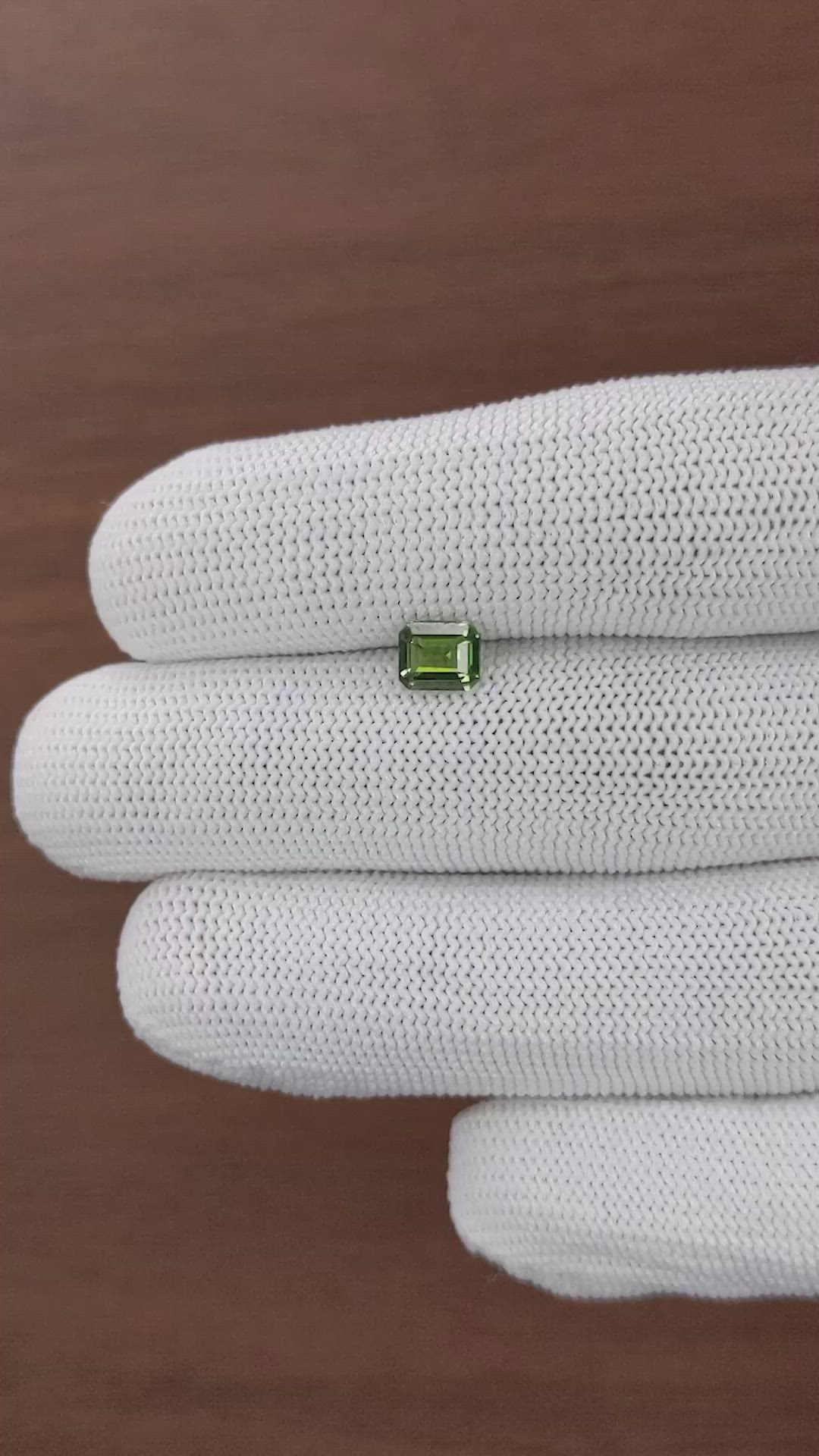 1.10 Ct. Green Sapphire from Madagascar Size Video