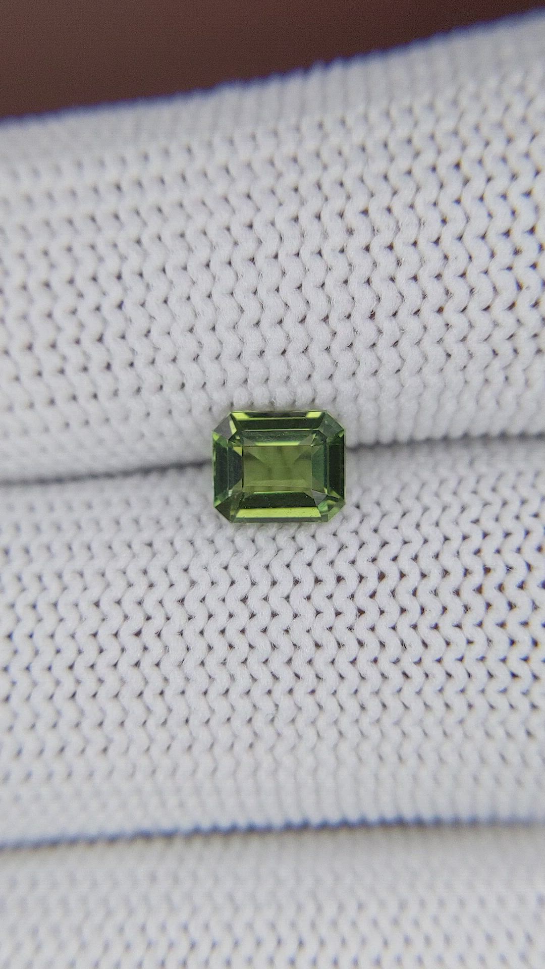 1.10 Ct. Green Sapphire from Madagascar Size Video