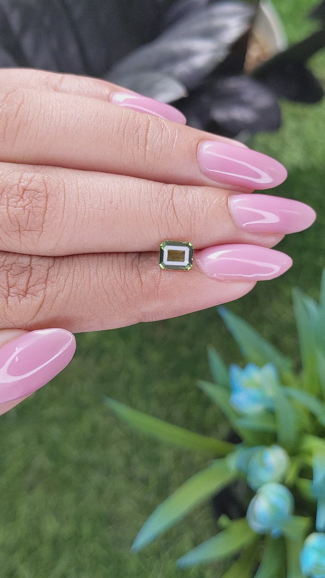 1.10 Ct. Green Sapphire from Madagascar Size Video