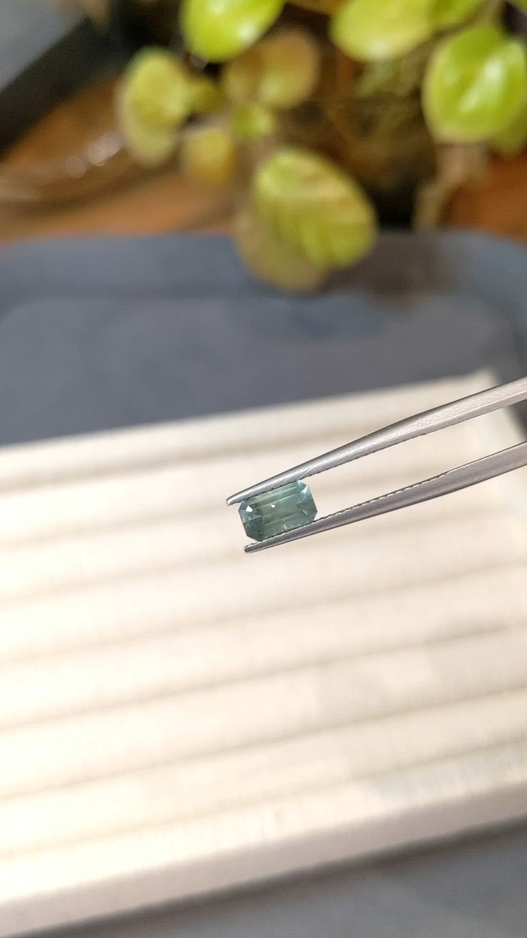 1.18 Ct. Green Sapphire from Montana Size Video