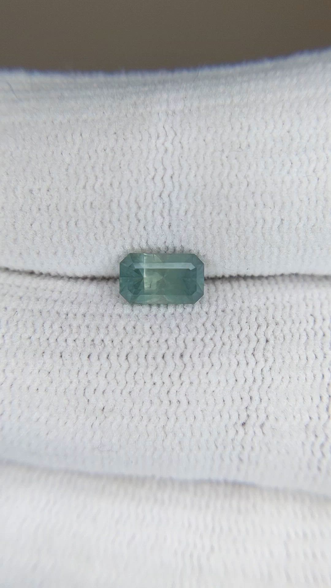 1.18 Ct. Green Sapphire from Montana Size Video