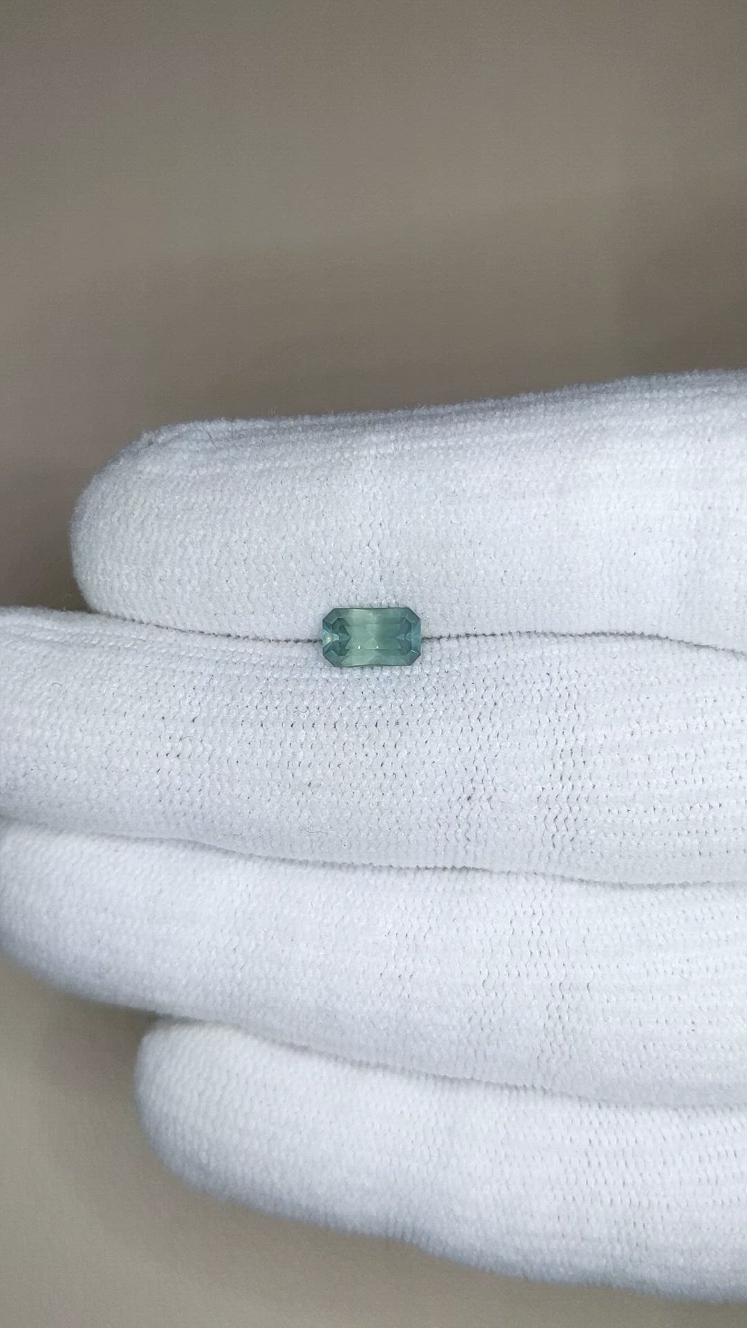 1.18 Ct. Green Sapphire from Montana Size Video