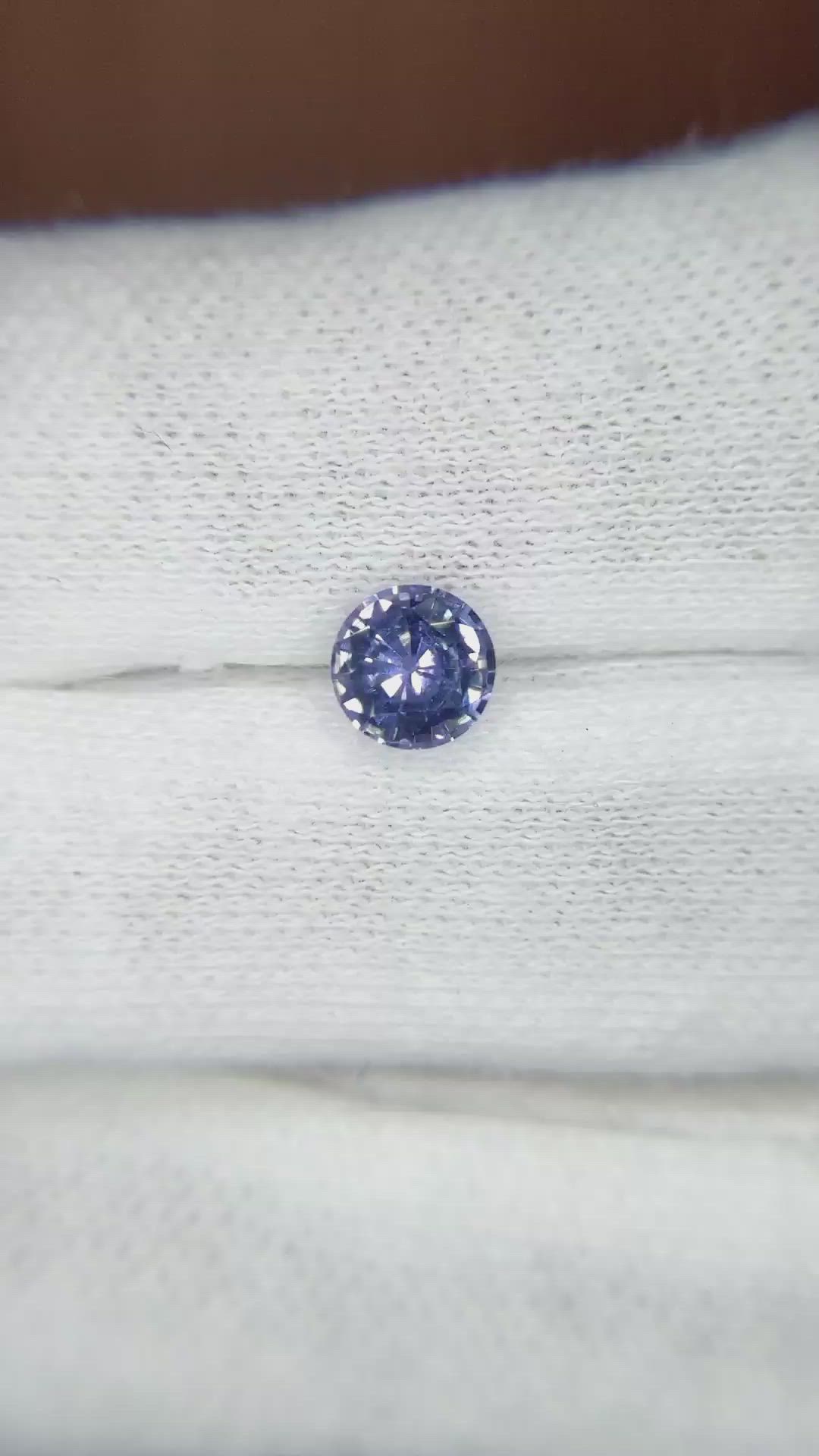 0.89 Ct. Blue Sapphire from Ceylon (Sri Lanka) Size Video