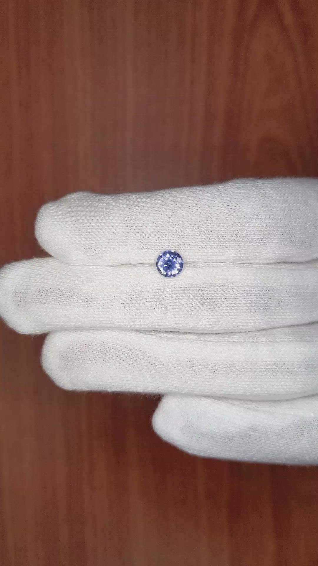 0.89 Ct. Blue Sapphire from Ceylon (Sri Lanka) Size Video