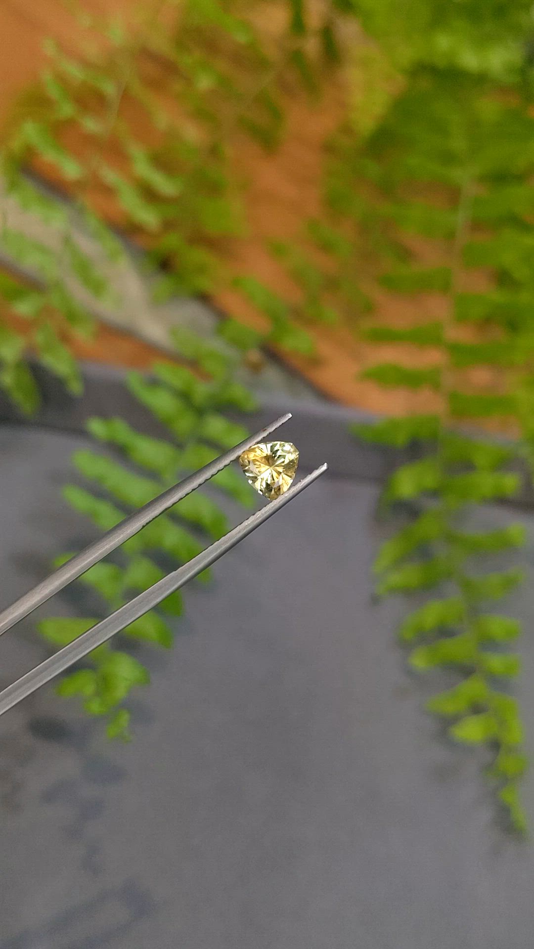 1.12 Ct. Yellow Sapphire from Montana Size Video