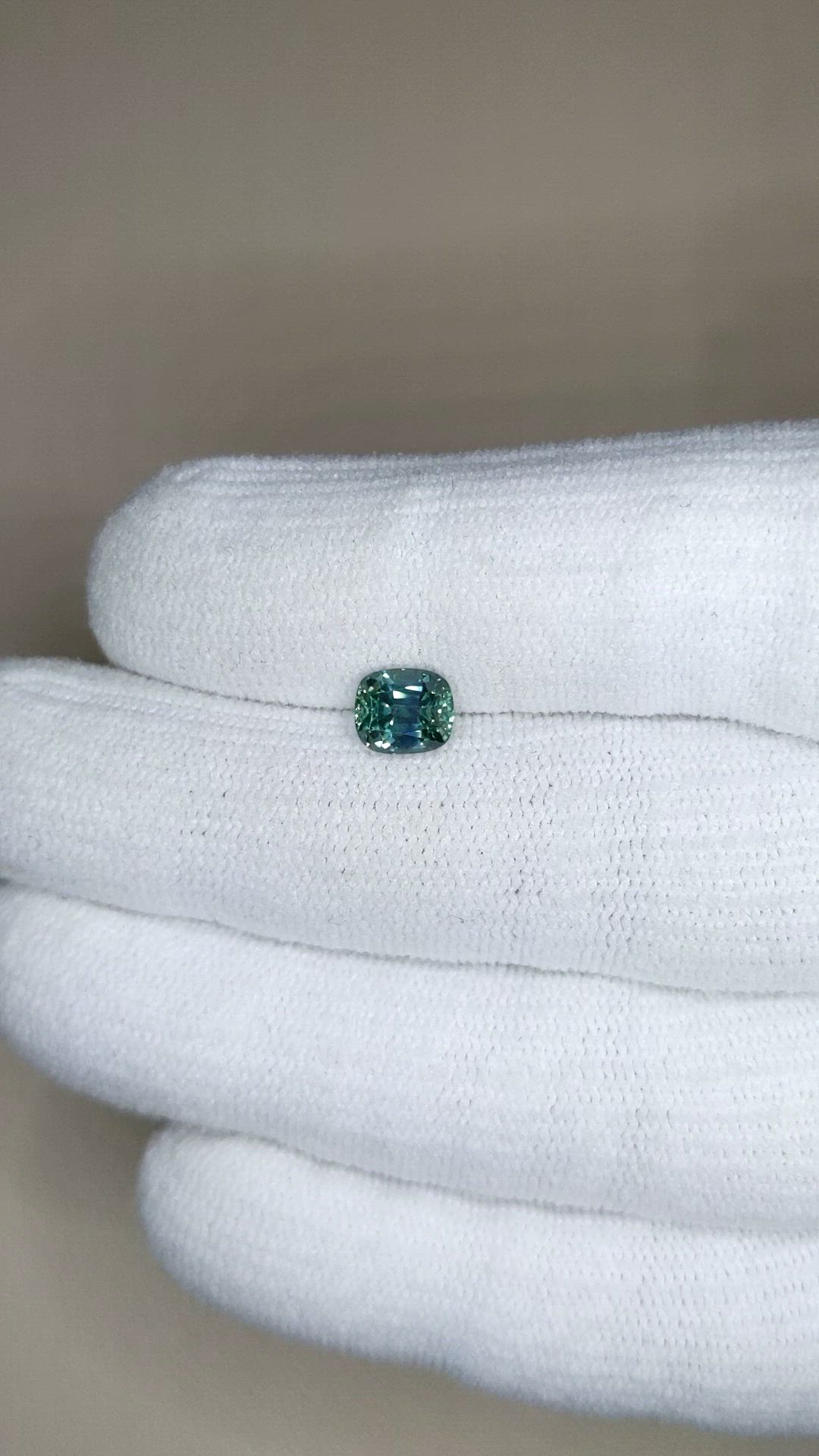 1.64 Ct. Bluish Green Sapphire from Montana Size Video