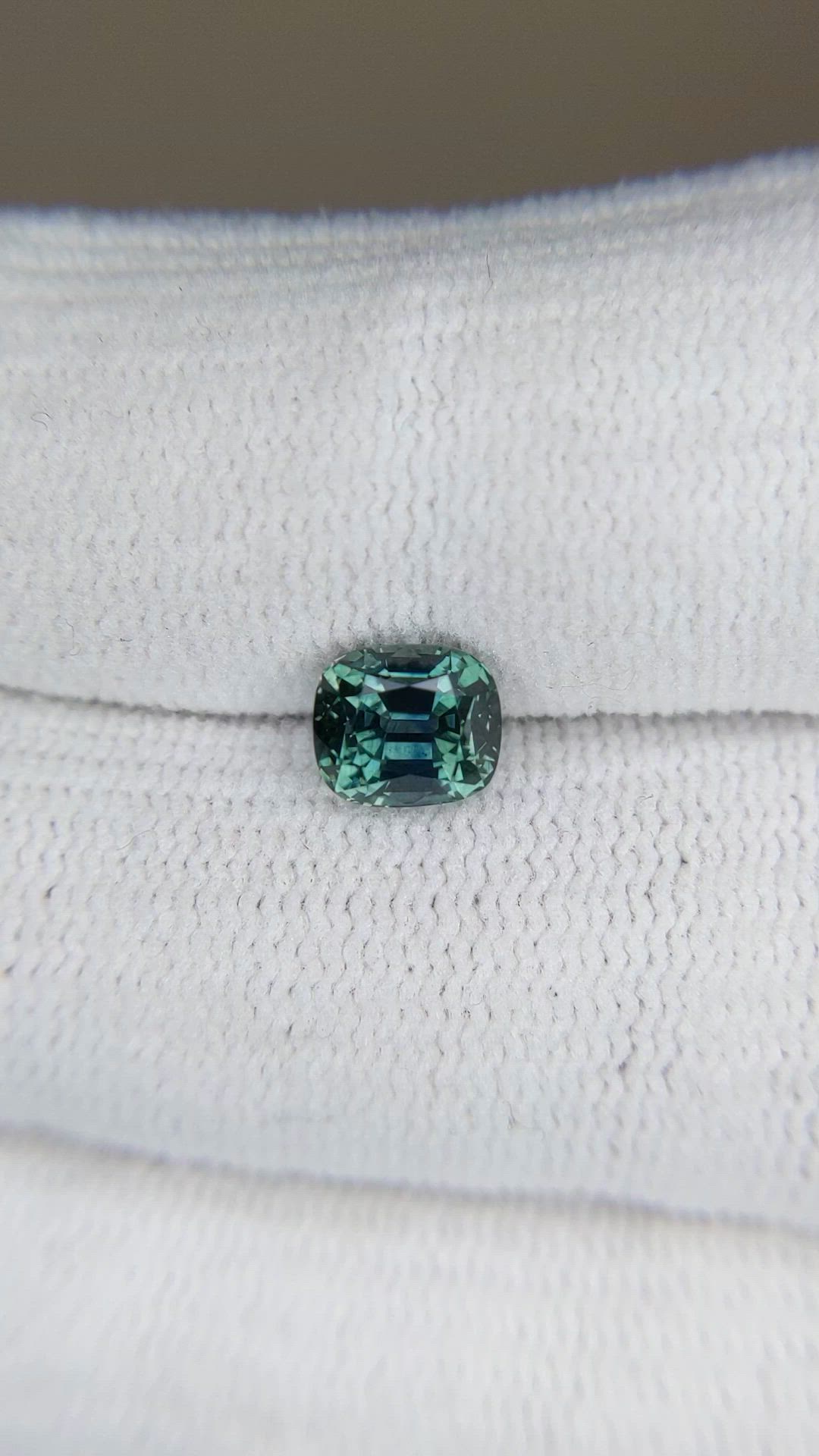 1.64 Ct. Bluish Green Sapphire from Montana Size Video