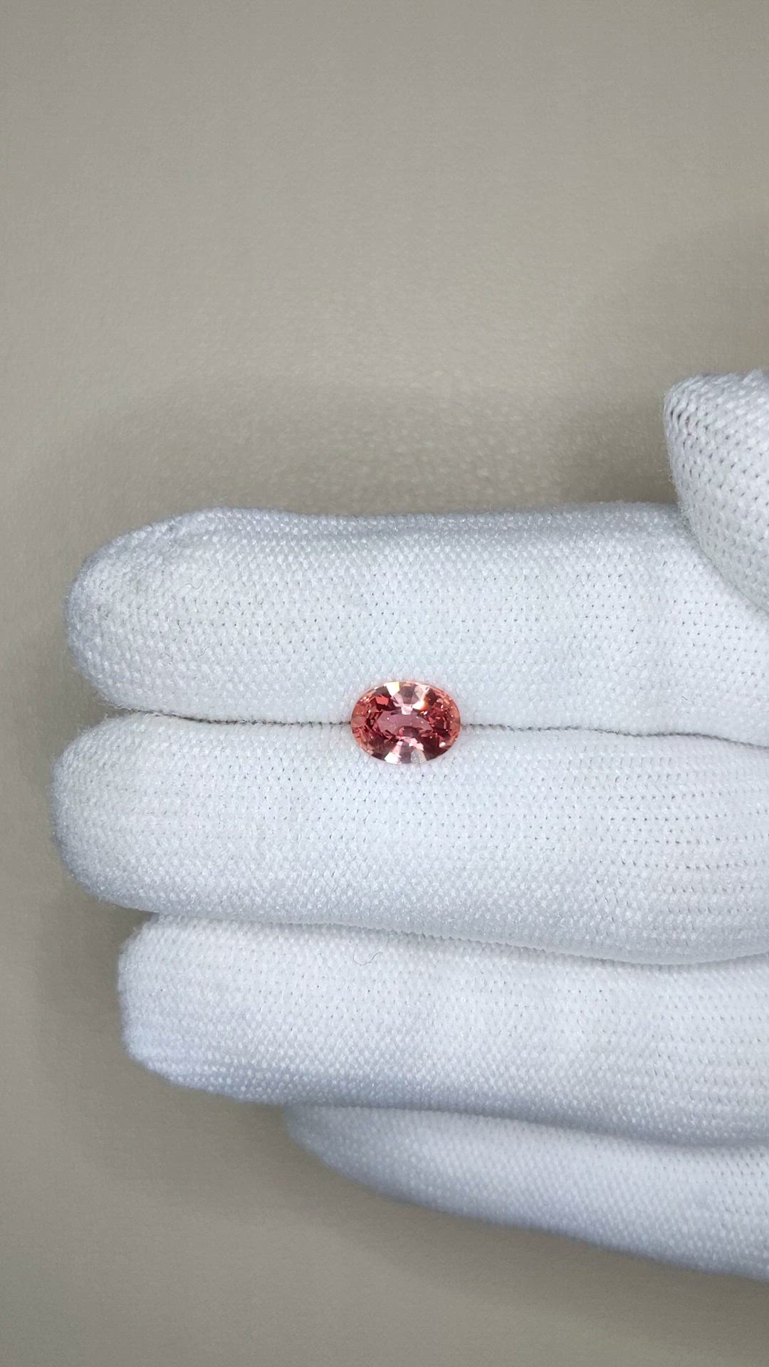 1.29 Ct. Padparadscha Sapphire from Madagascar Size Video