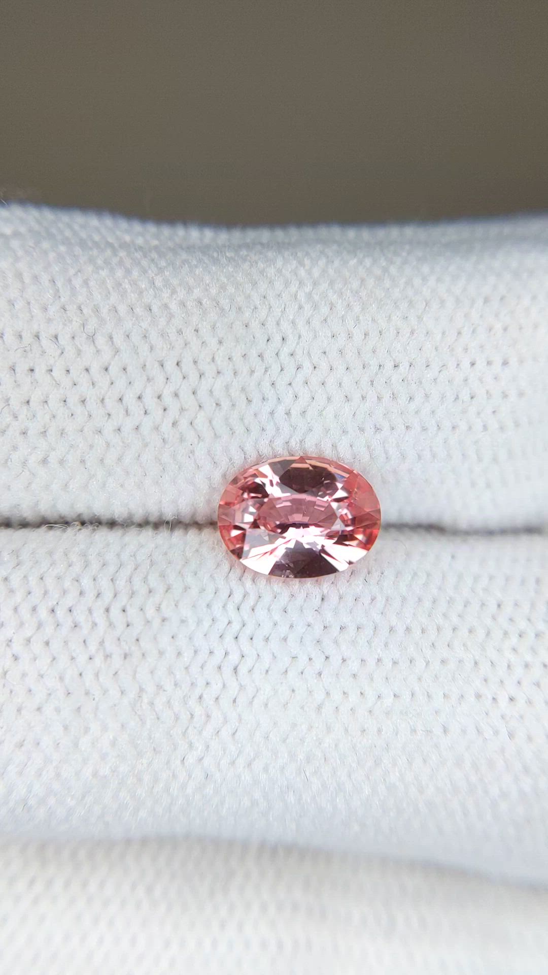 1.29 Ct. Padparadscha Sapphire from Madagascar Size Video