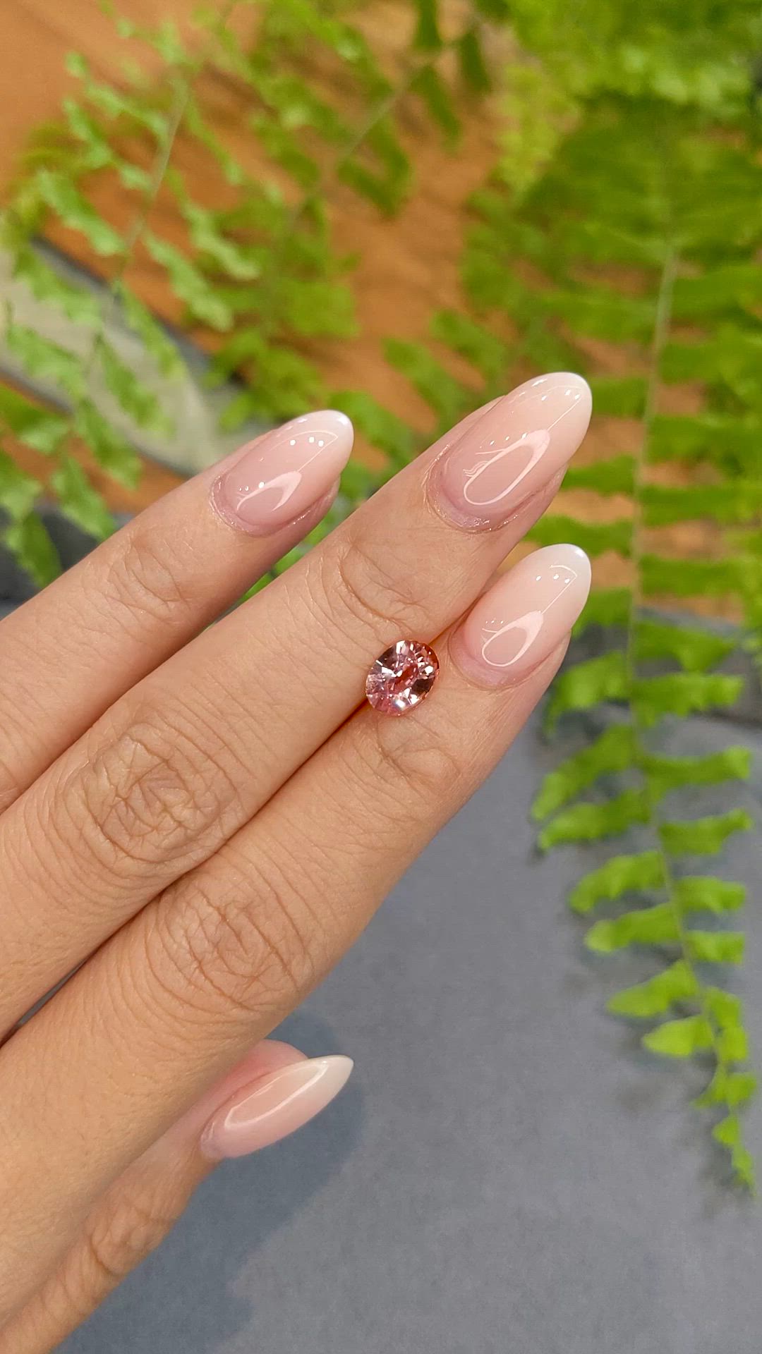1.29 Ct. Padparadscha Sapphire from Madagascar Size Video