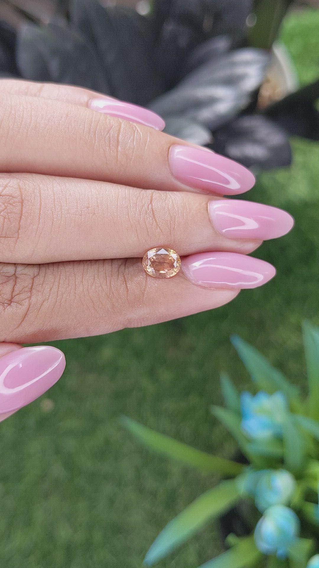 1.04 Ct. Padparadscha Sapphire from Tanzania Size Video