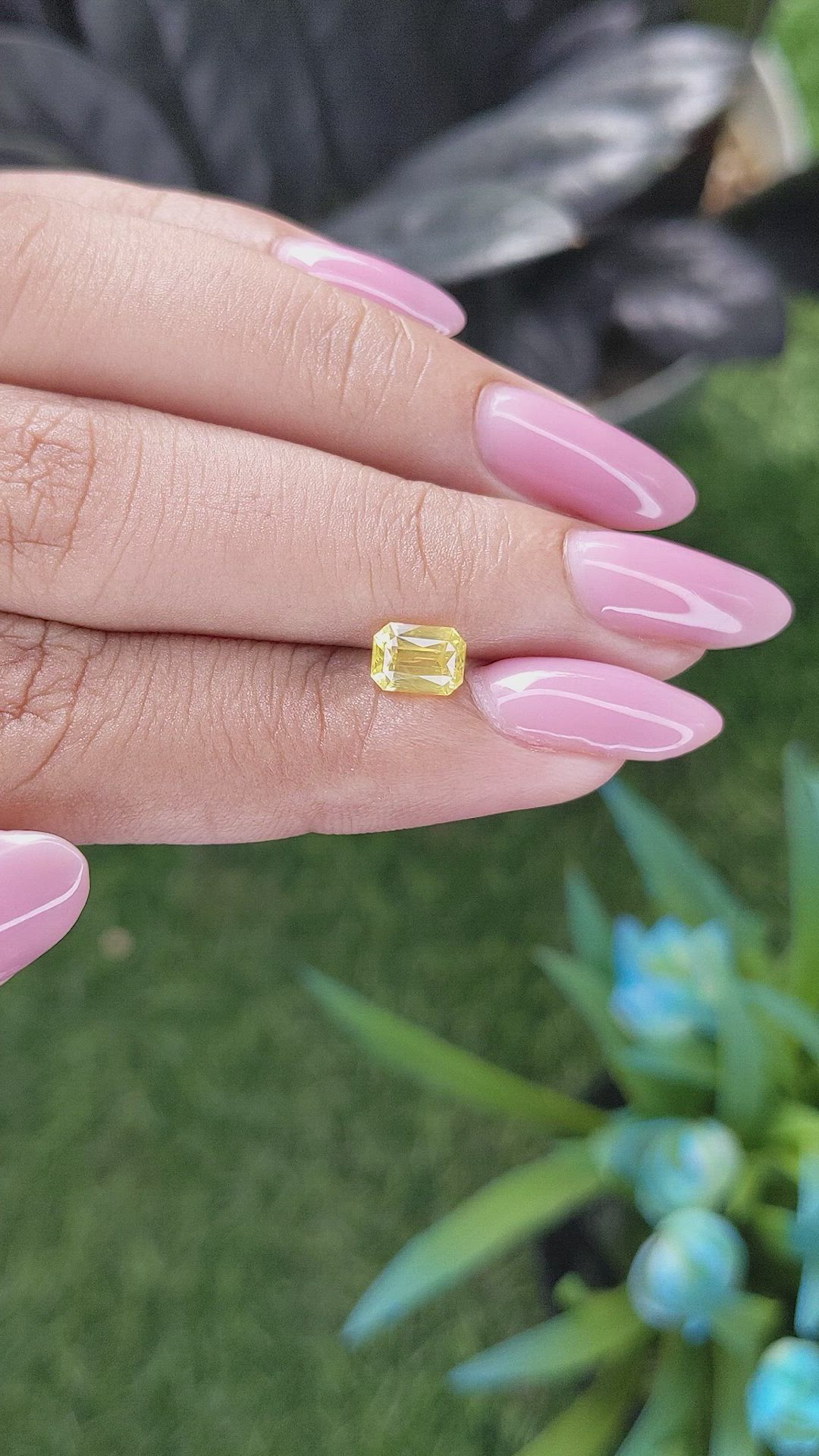 1.12 Ct. Yellow Sapphire from Ceylon (Sri Lanka) Size Video