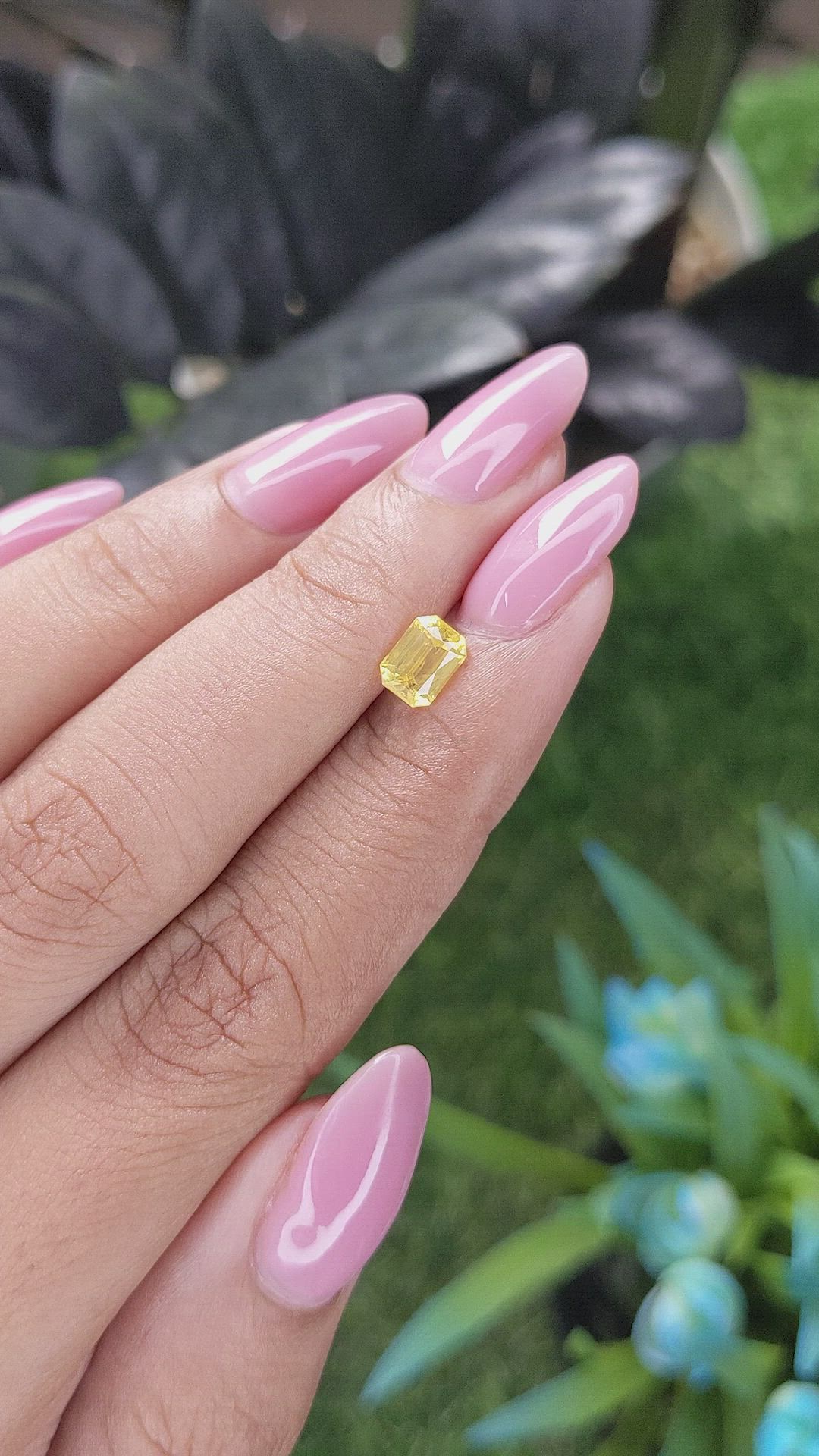 1.12 Ct. Yellow Sapphire from Ceylon (Sri Lanka) Size Video