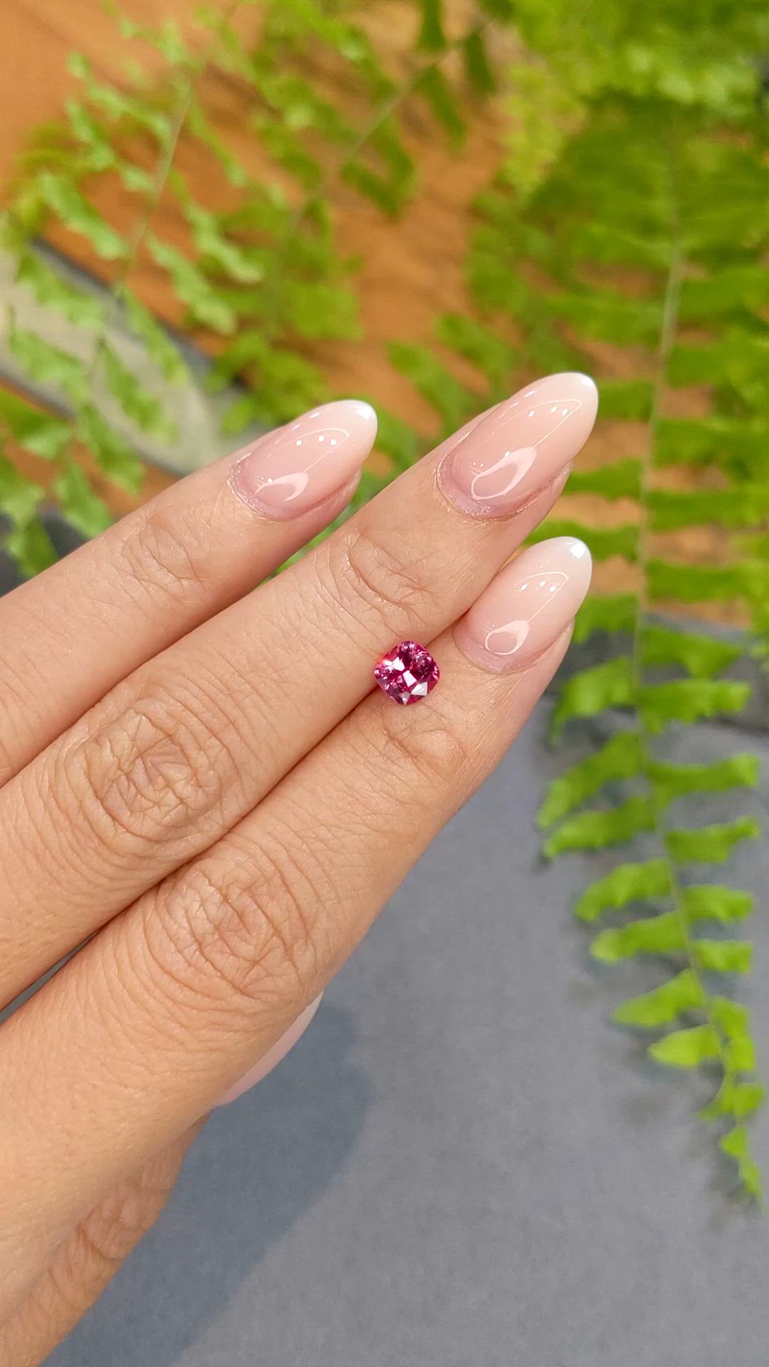 0.96 Ct. Pink Sapphire from Mozambique Size Video