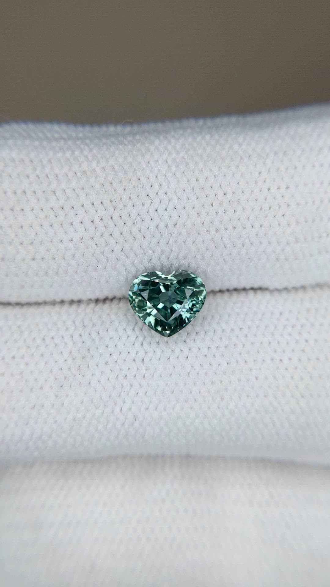 1.43 Ct. Bluish Green Sapphire from Montana Size Video