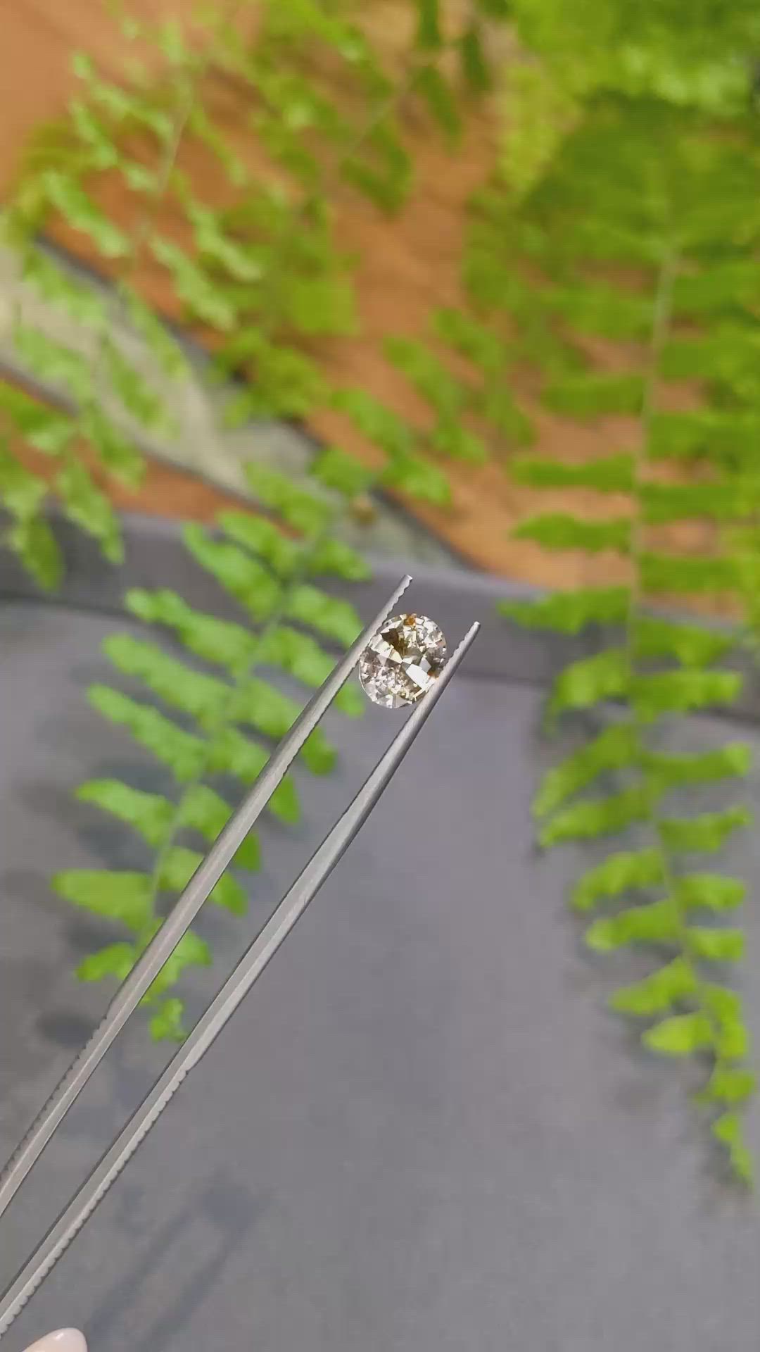 2.04 Ct. Peach Sapphire from Ceylon (Sri Lanka) Size Video