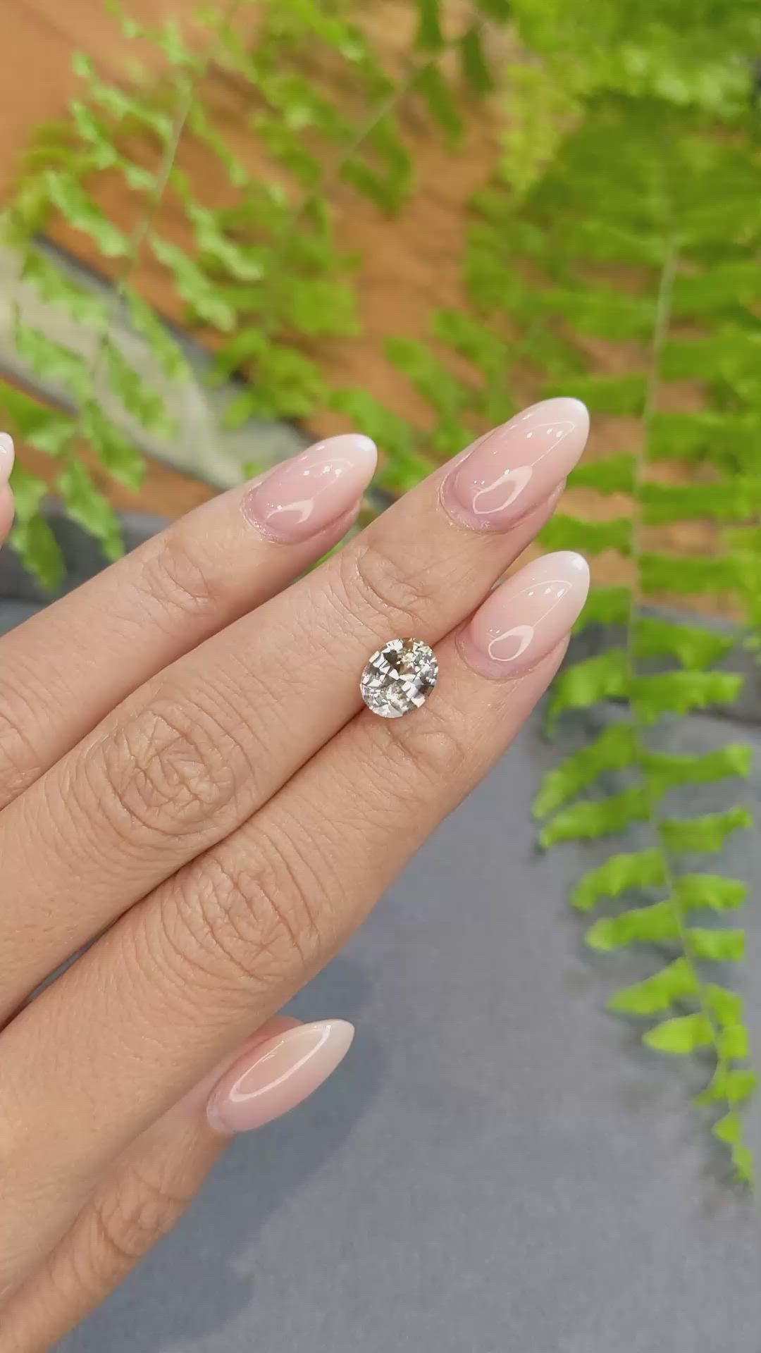 2.04 Ct. Peach Sapphire from Ceylon (Sri Lanka) Size Video