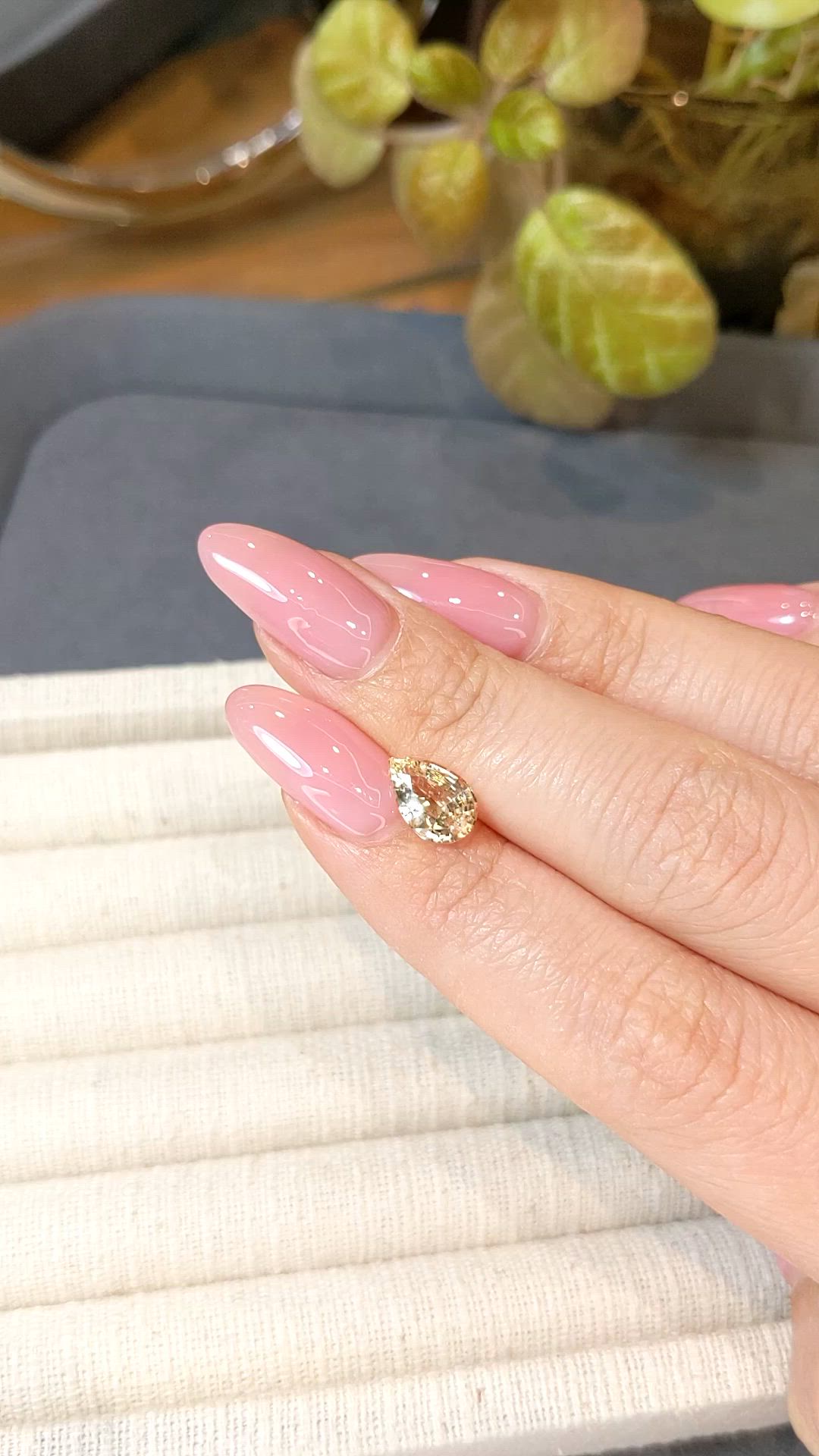 1.77 Ct. Yellow Sapphire from Ceylon (Sri Lanka) Size Video