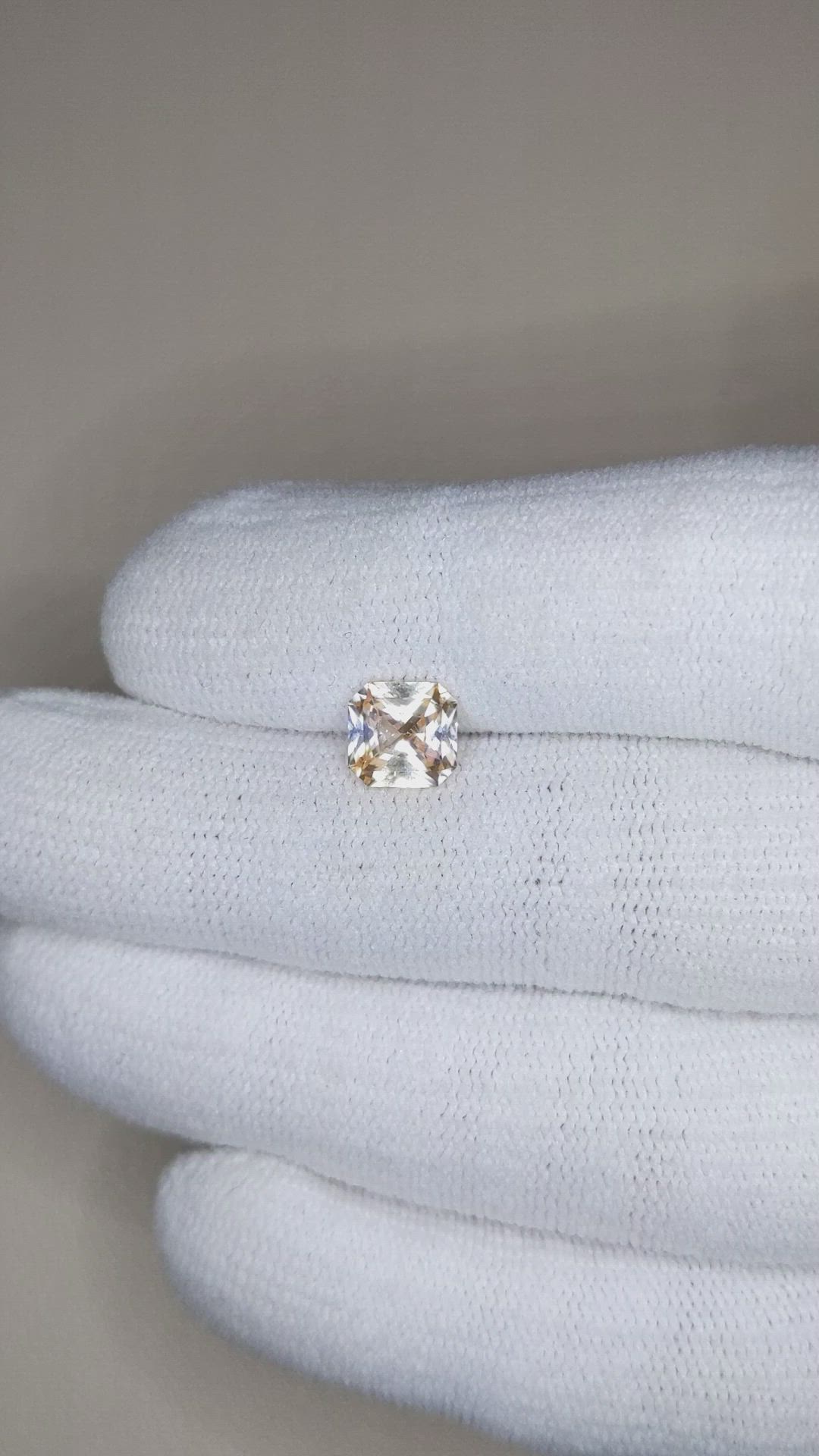 2.03 Ct. Peach Sapphire from Ceylon (Sri Lanka) Size Video