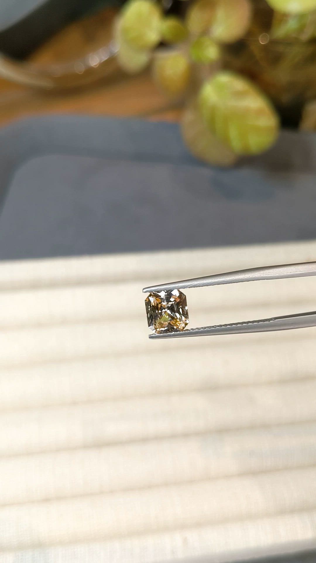 2.03 Ct. Peach Sapphire from Ceylon (Sri Lanka) Size Video