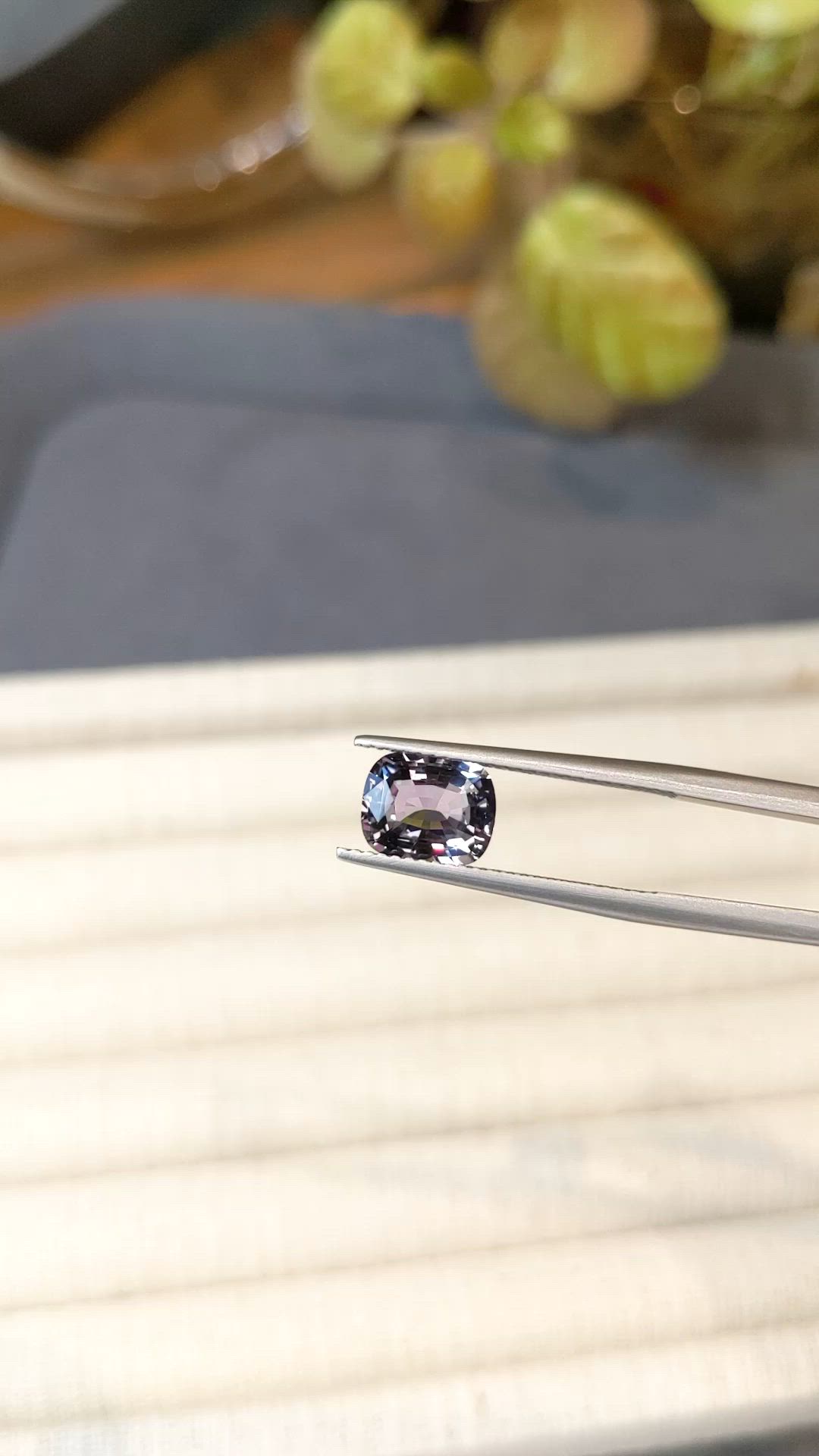 2.04 Ct. Purple Sapphire from Ceylon (Sri Lanka) Size Video