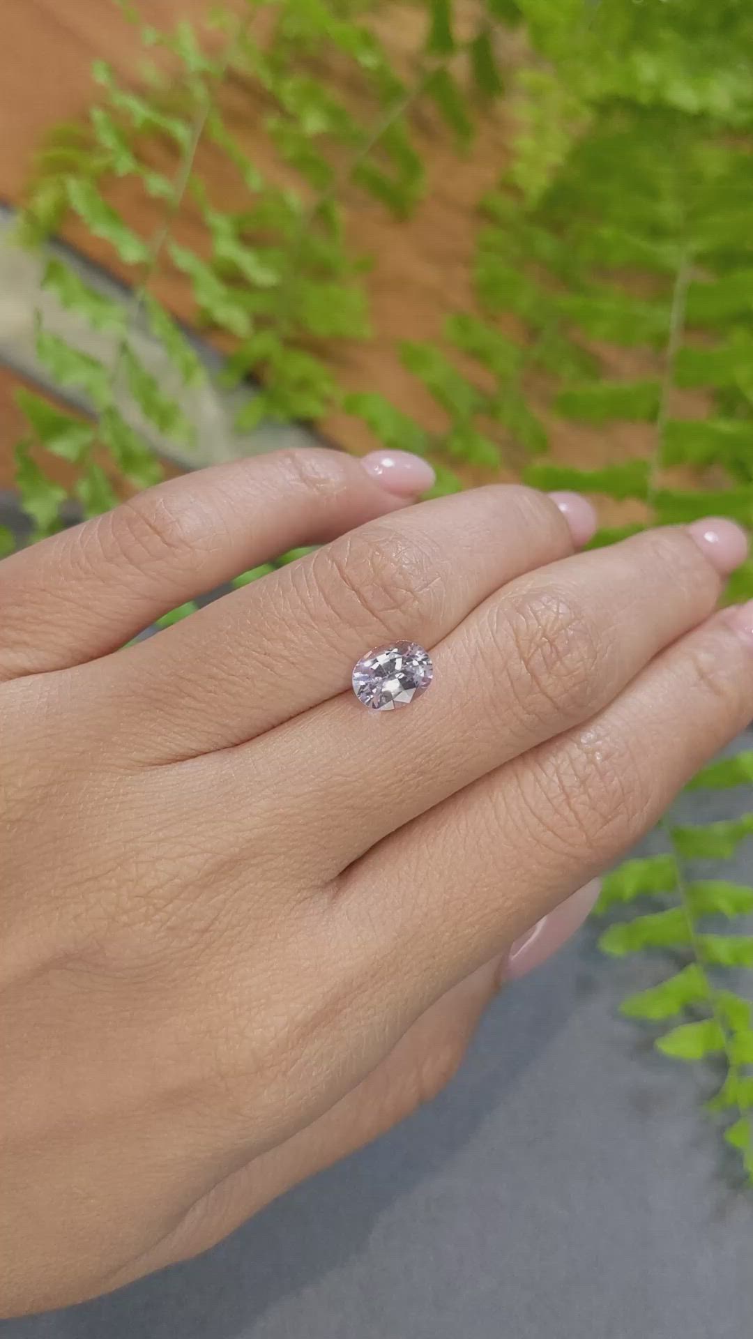 1.66 Ct. Purple Sapphire from Ceylon (Sri Lanka) Size Video