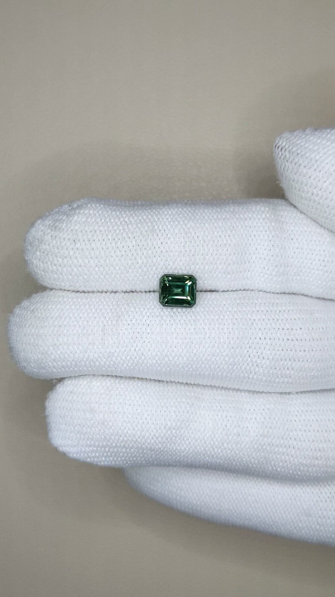 1.46 Ct. Bluish Green Sapphire from Kenya Size Video