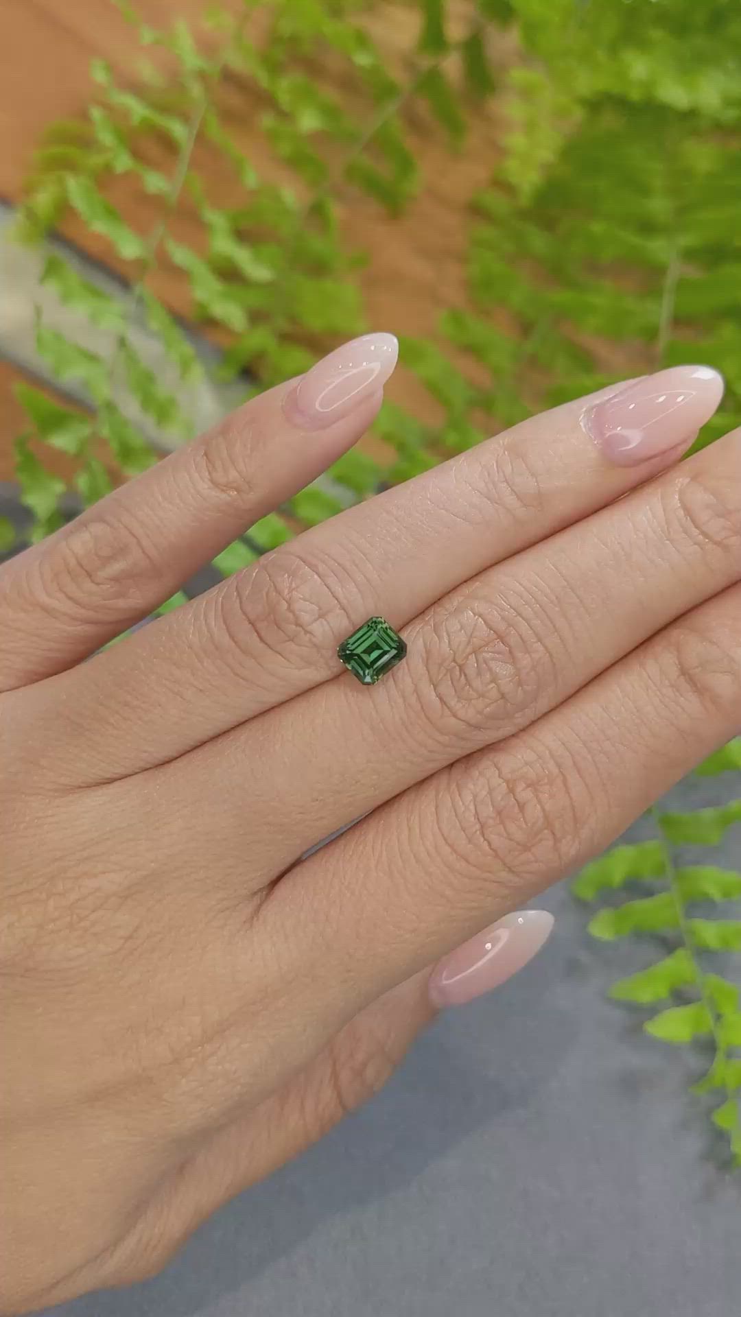1.46 Ct. Bluish Green Sapphire from Kenya Size Video