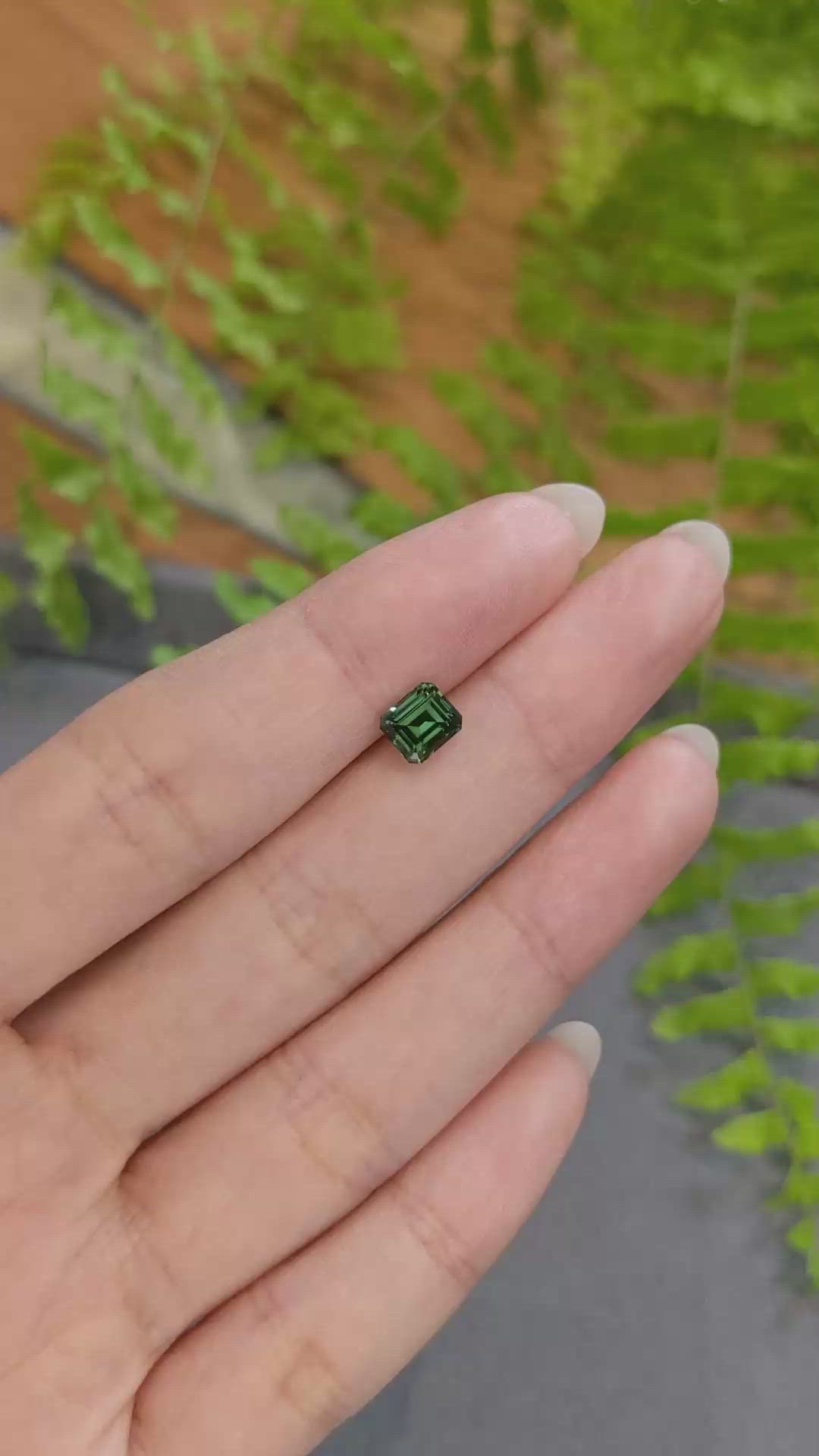 1.46 Ct. Bluish Green Sapphire from Kenya Size Video