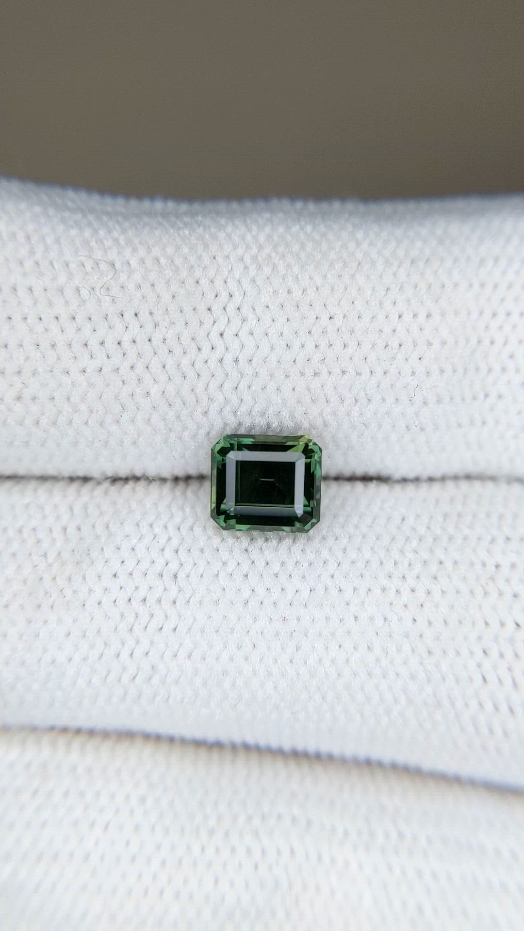 1.46 Ct. Bluish Green Sapphire from Kenya Size Video