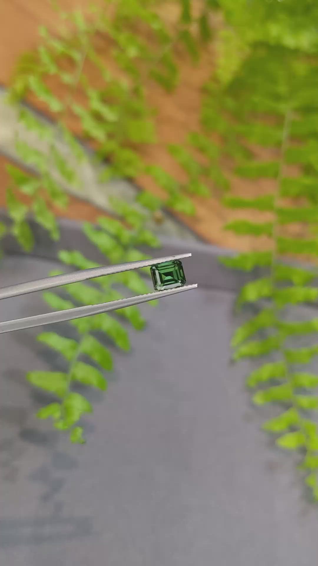1.46 Ct. Bluish Green Sapphire from Kenya Size Video