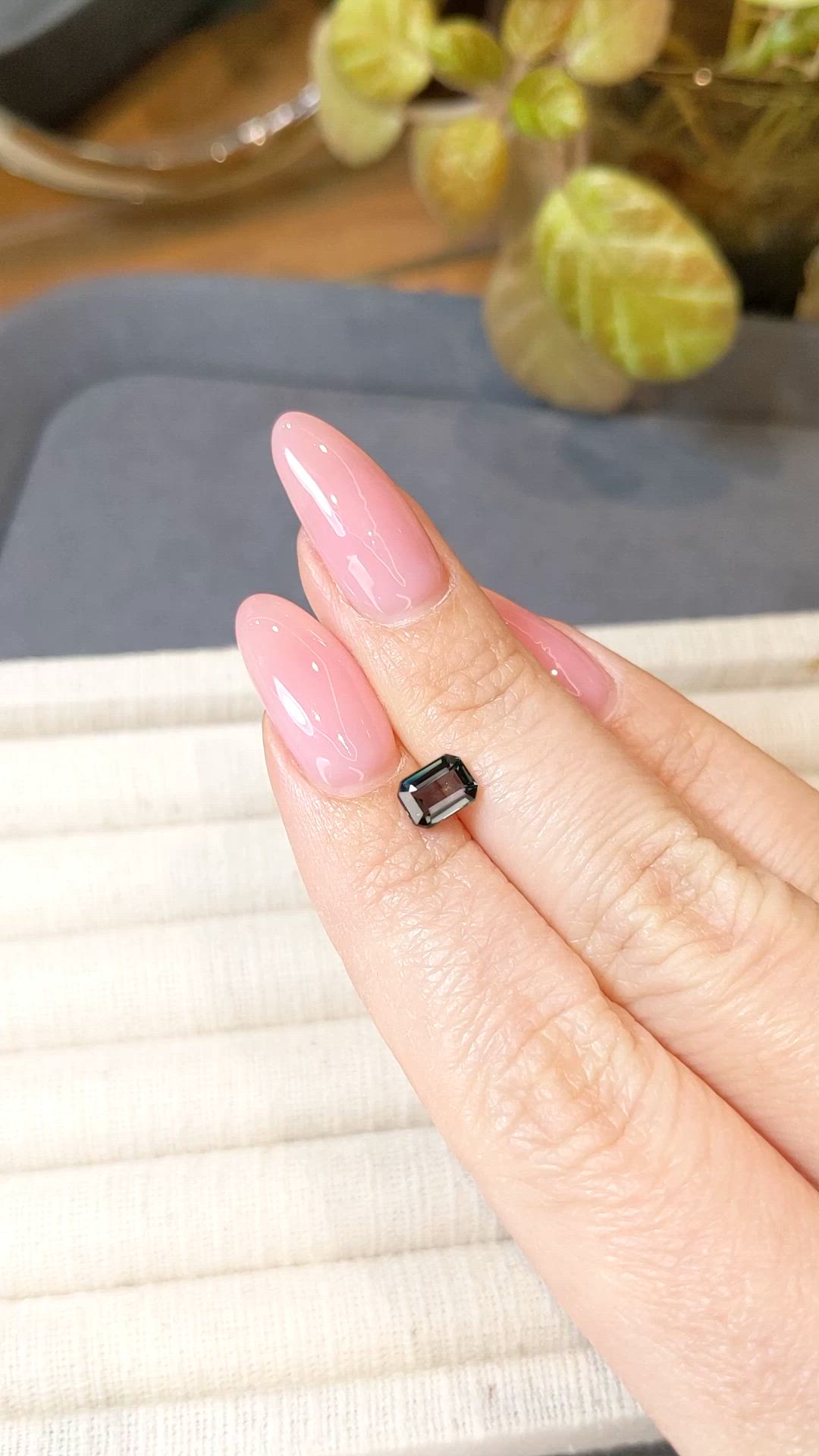 1.09 Ct. Green Sapphire from Ceylon (Sri Lanka) Size Video