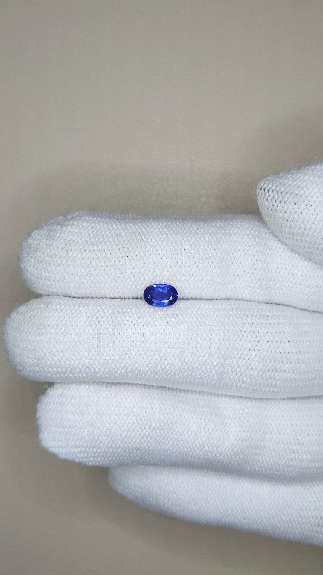 0.65 Ct. Blue Sapphire from Thailand Size Video