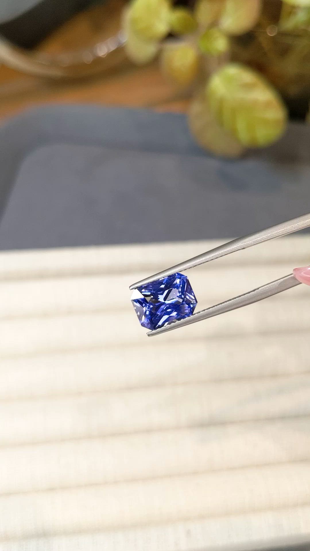 3.54 Ct. Blue Sapphire from Ceylon (Sri Lanka) Size Video