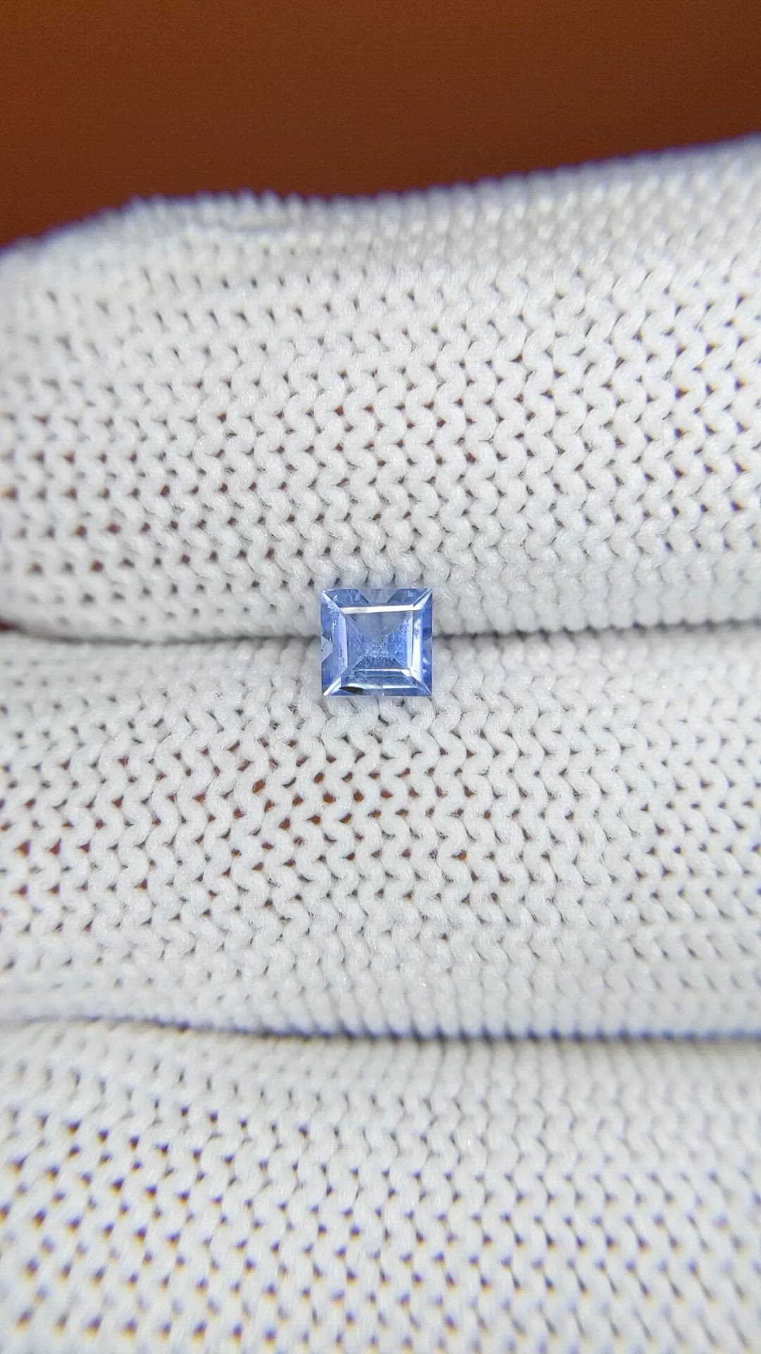 0.43 Ct. Blue Sapphire from Ceylon (Sri Lanka) Size Video