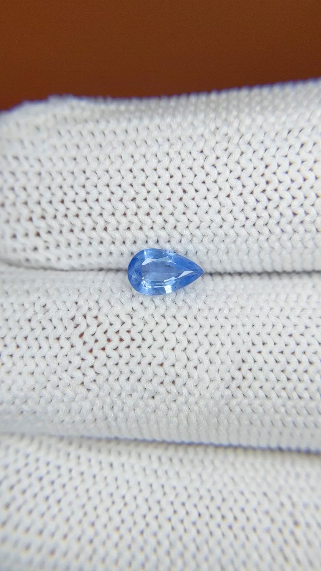 0.60 Ct. Blue Sapphire from Ceylon (Sri Lanka) Size Video