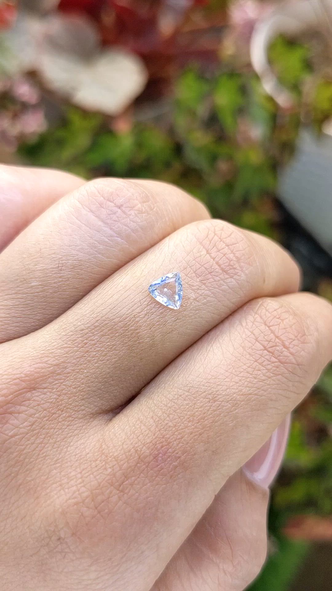 0.52 Ct. Blue Sapphire from Ceylon (Sri Lanka) Size Video