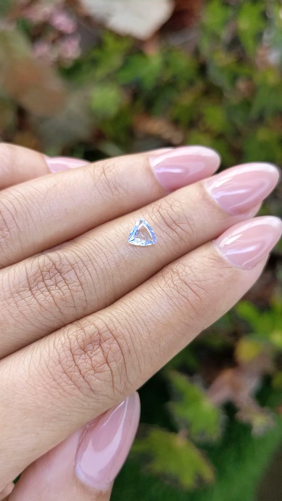 0.52 Ct. Blue Sapphire from Ceylon (Sri Lanka) Size Video