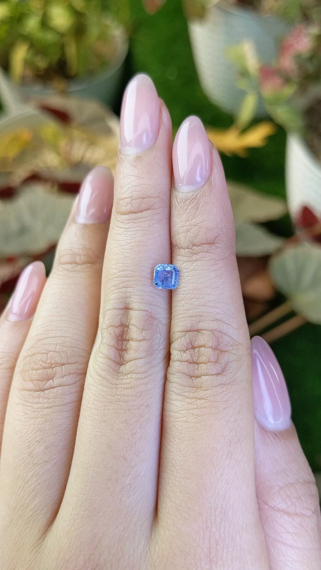 0.71 Ct. Blue Sapphire from Ceylon (Sri Lanka) Size Video