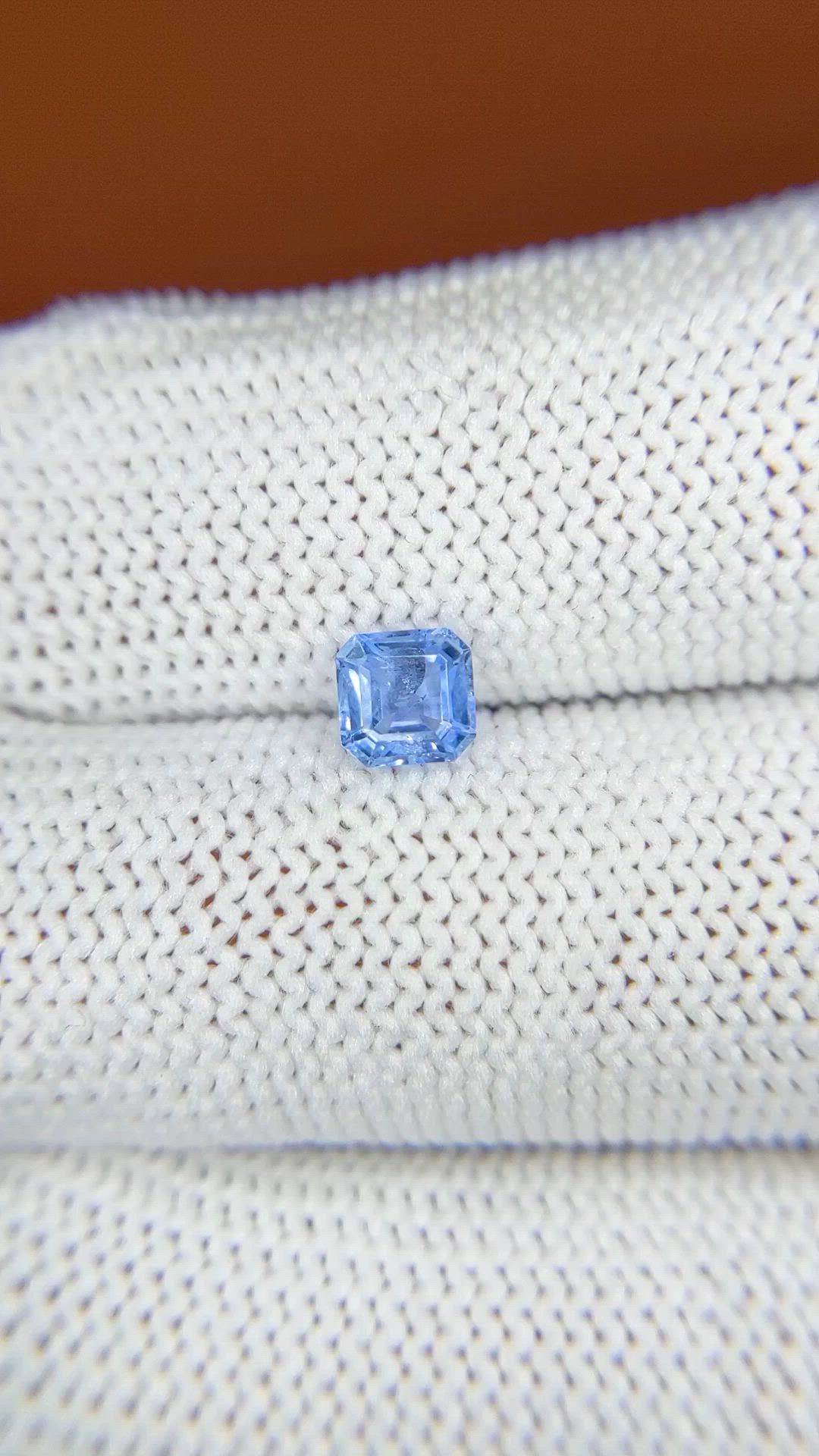 0.71 Ct. Blue Sapphire from Ceylon (Sri Lanka) Size Video