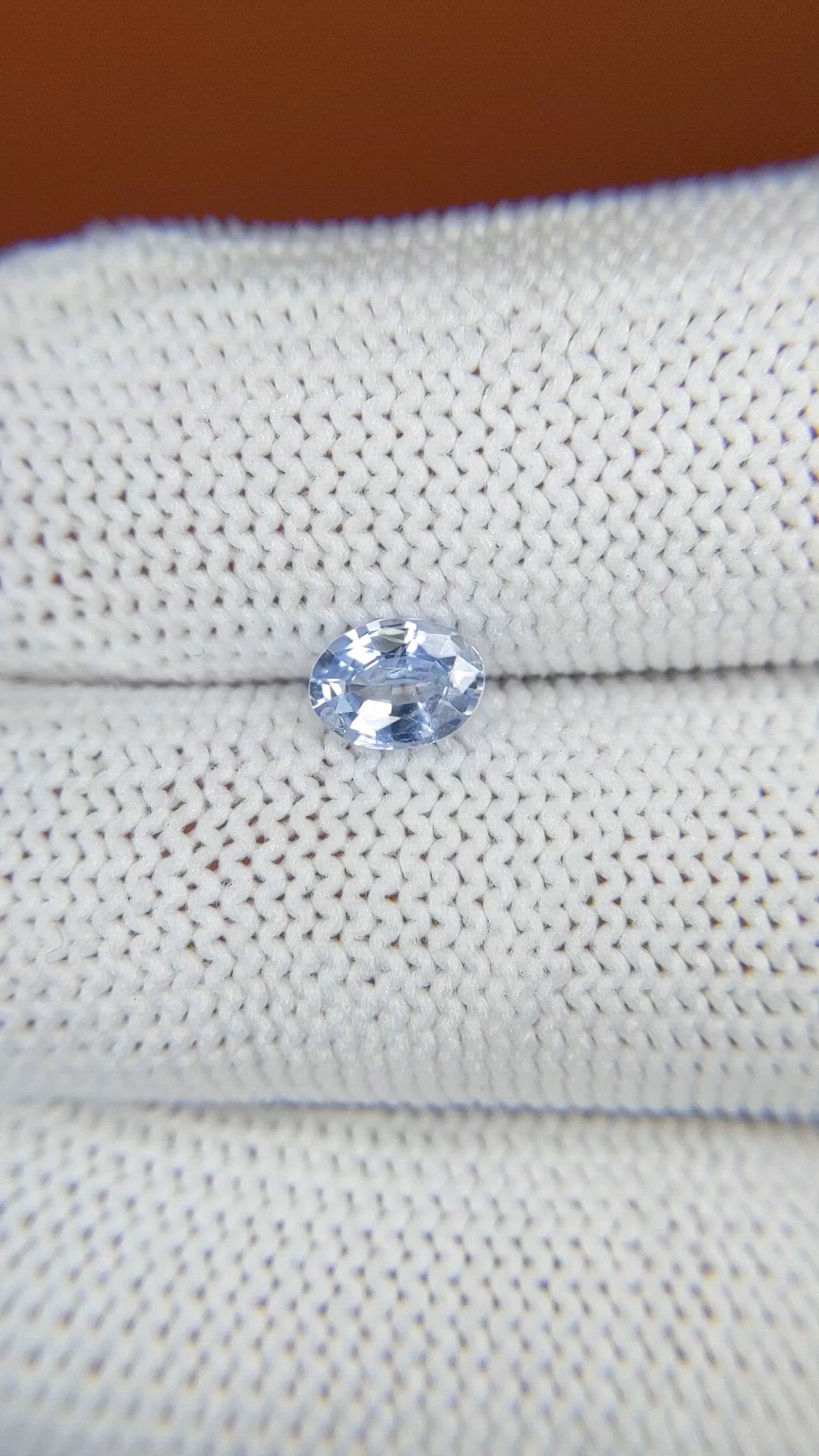 0.68 Ct. Blue Sapphire from Ceylon (Sri Lanka) Size Video