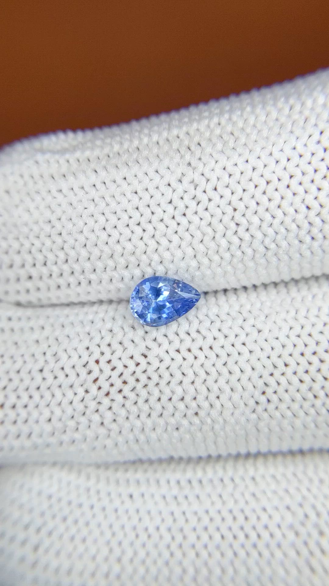 0.67 Ct. Blue Sapphire from Ceylon (Sri Lanka) Size Video