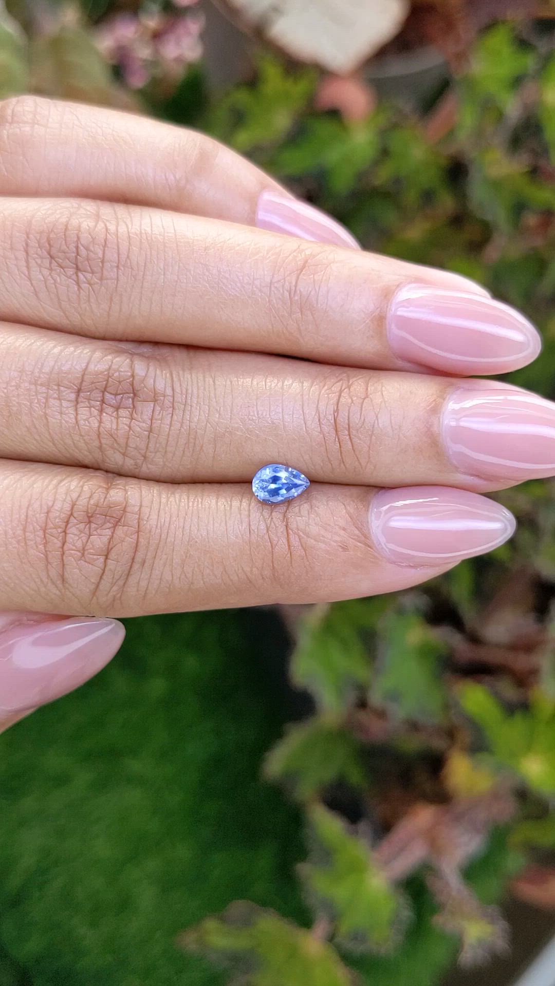 0.67 Ct. Blue Sapphire from Ceylon (Sri Lanka) Size Video