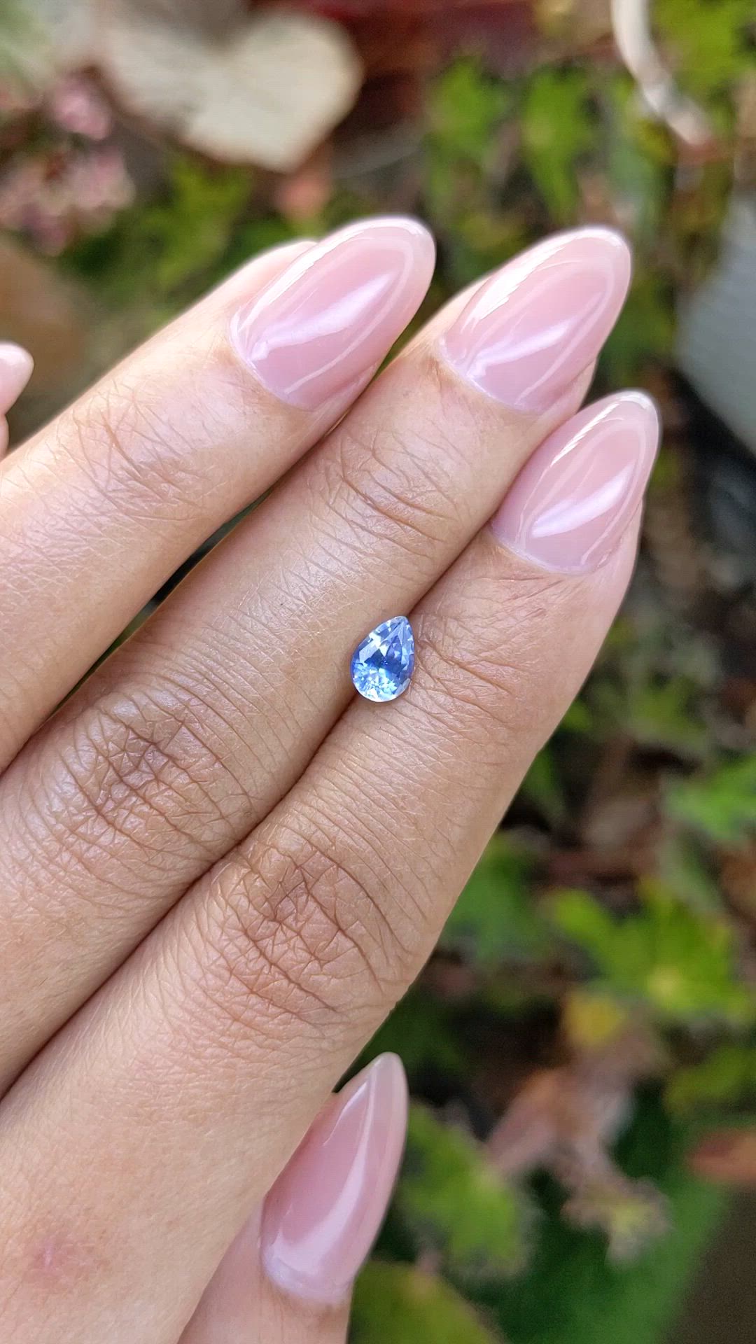 0.67 Ct. Blue Sapphire from Ceylon (Sri Lanka) Size Video