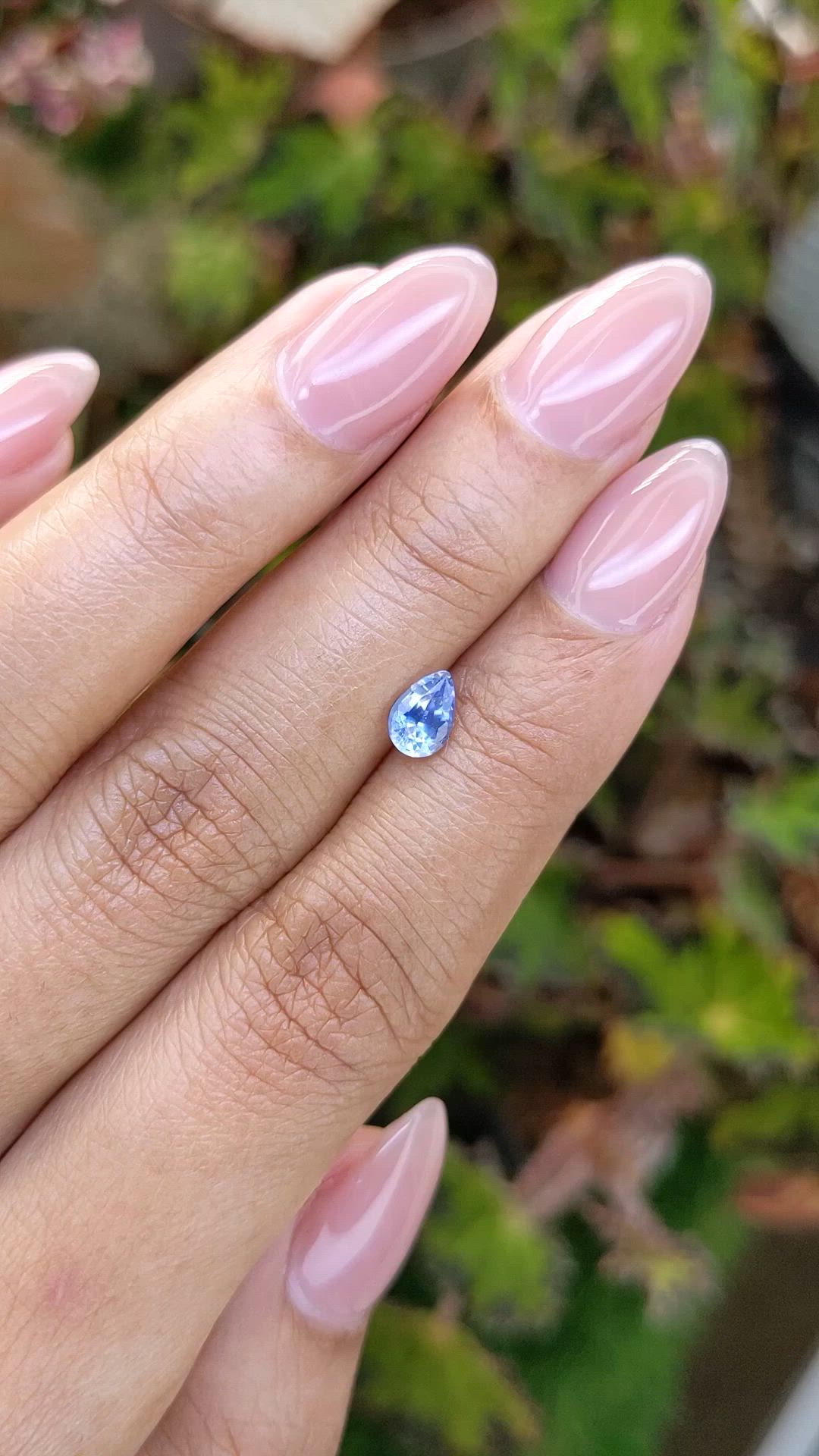 0.67 Ct. Blue Sapphire from Ceylon (Sri Lanka) Size Video